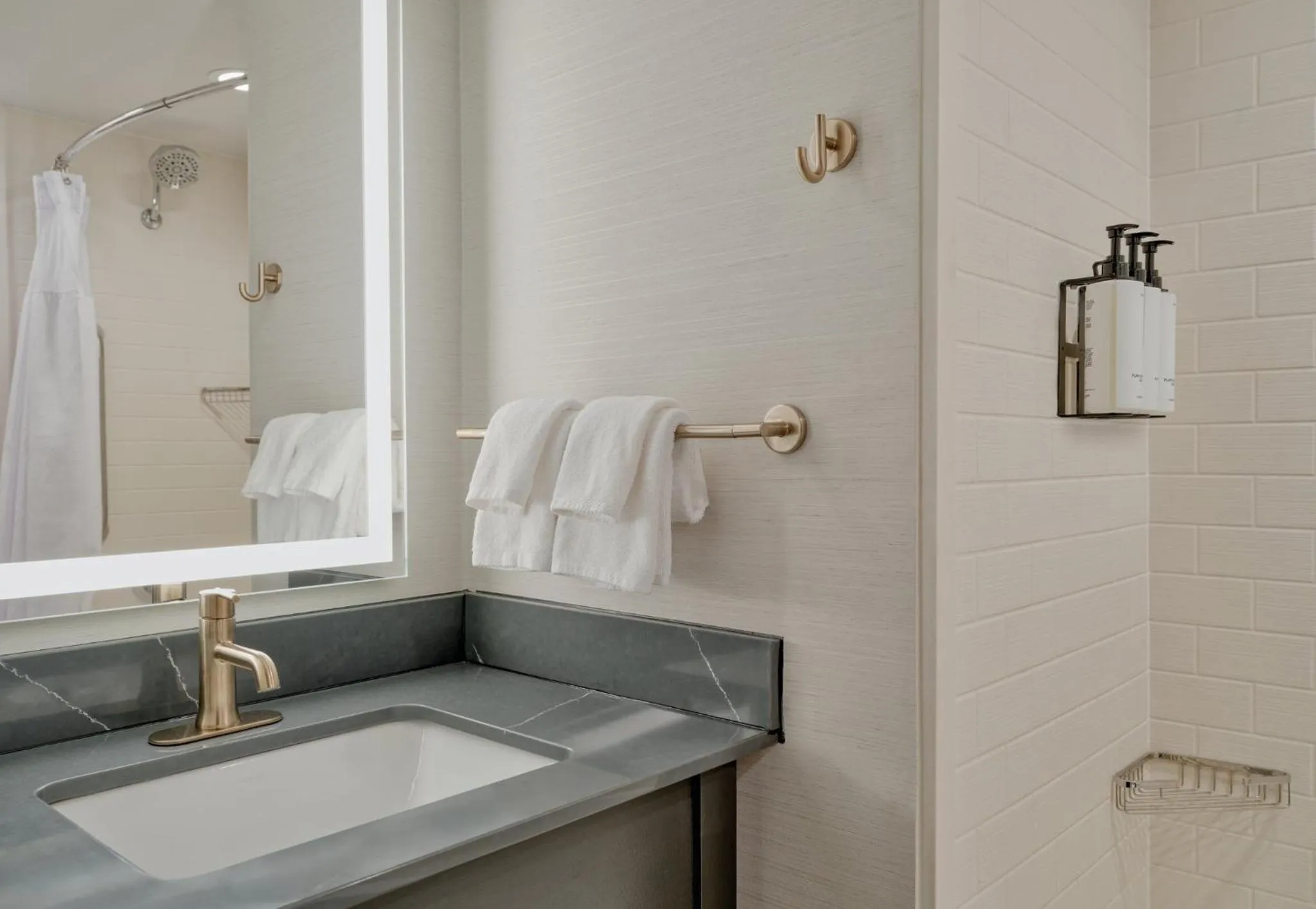 Bathroom in Crowne Plaza Indianapolis-Dwtn-Union Stn by IHG