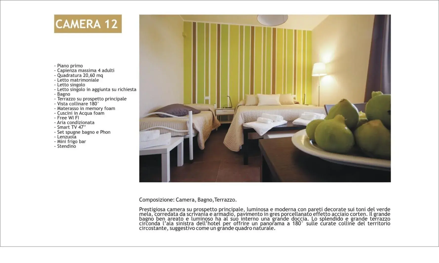 Superior Triple Room in Villa Giadel Superior Triple Room in Villa Giadel