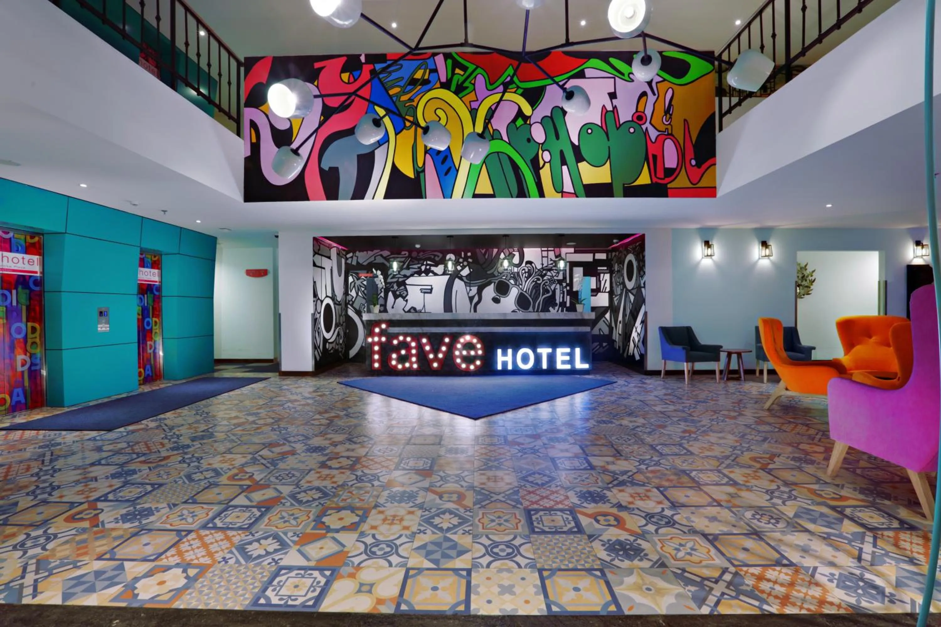 Lobby or reception in favehotel Kuta Kartika Plaza