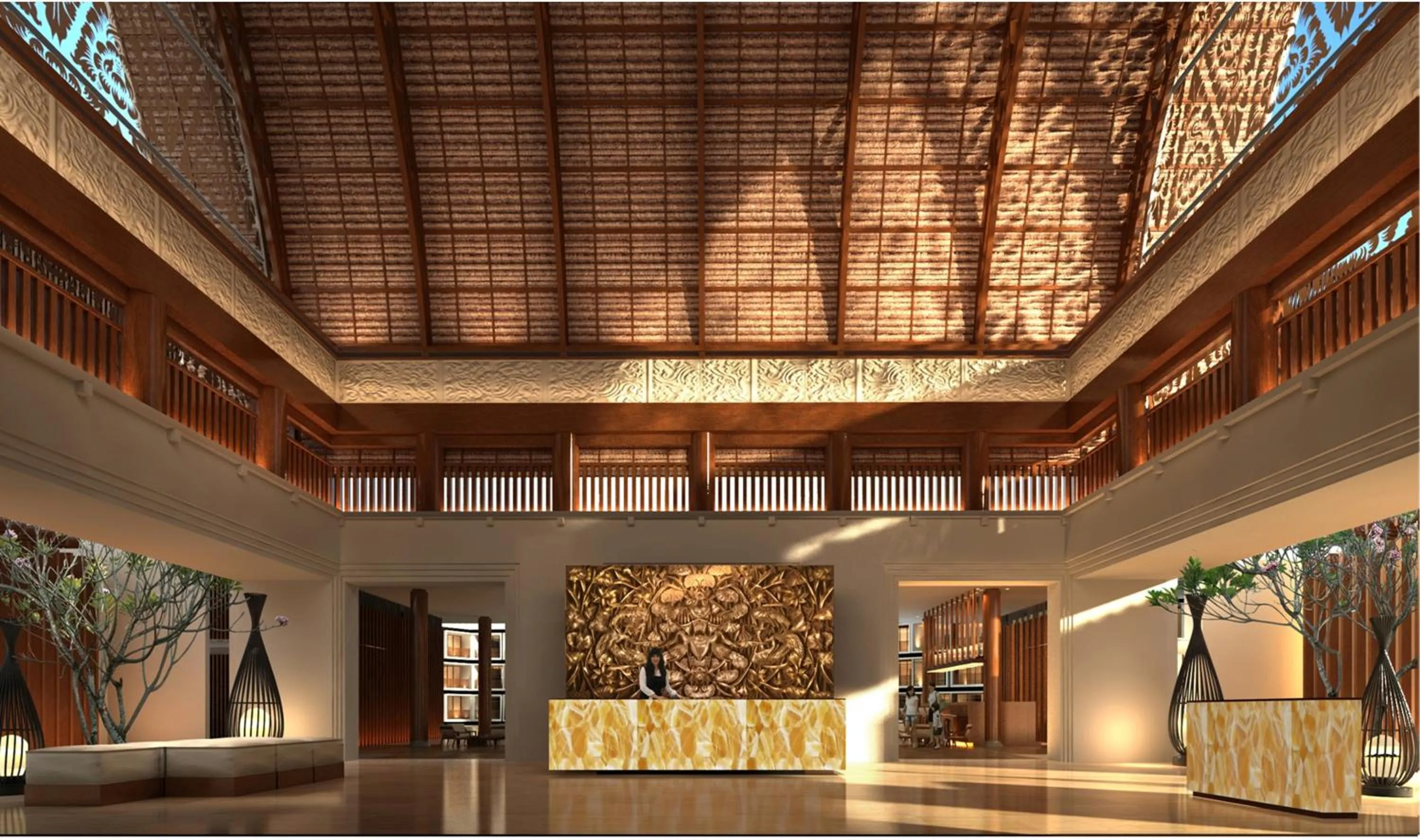 Lobby or reception in Golden Tulip Jineng Resort Bali