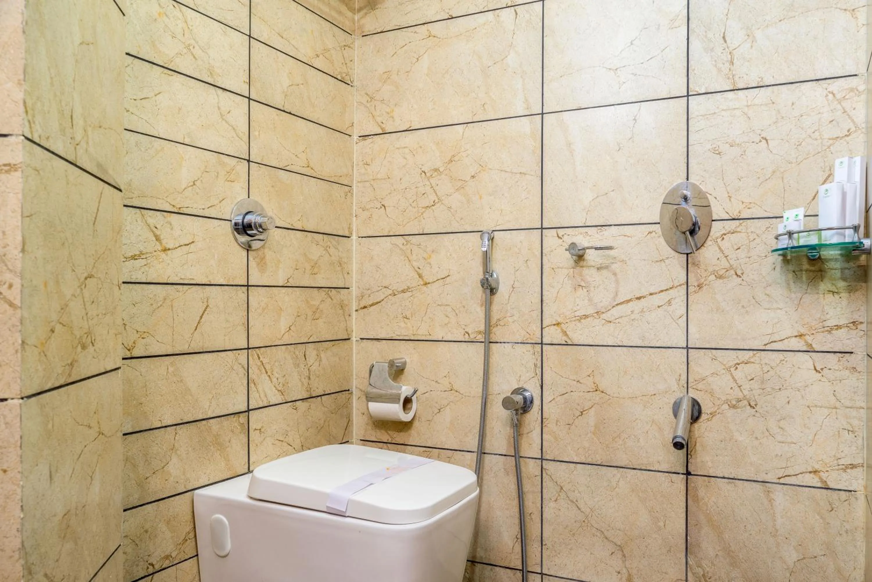 Shower in Super Inn Armoise Hotel - Navrangpura, Ahmedabad