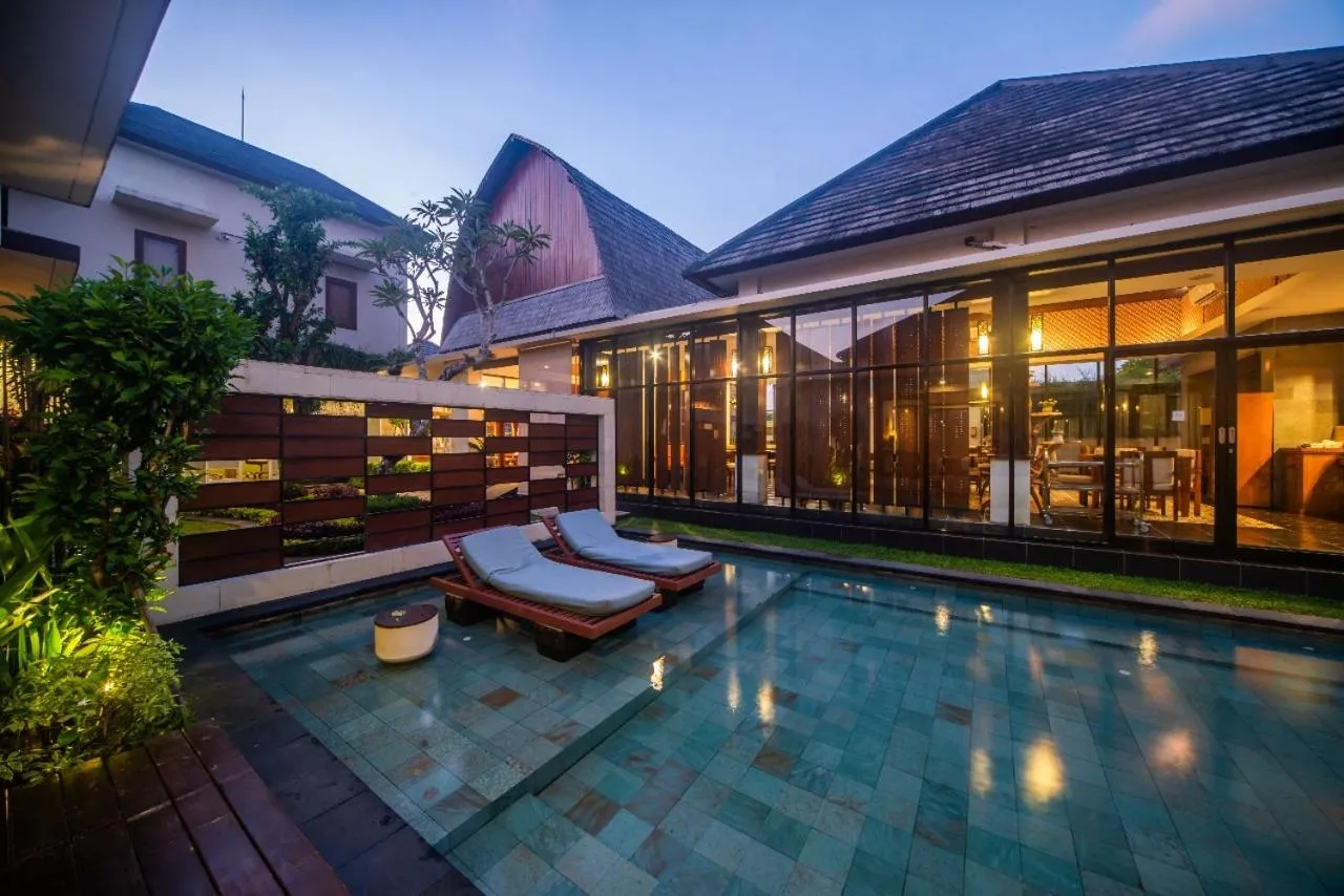Pool view in Gaing Mas Jimbaran Villas by Gaing Mas Group