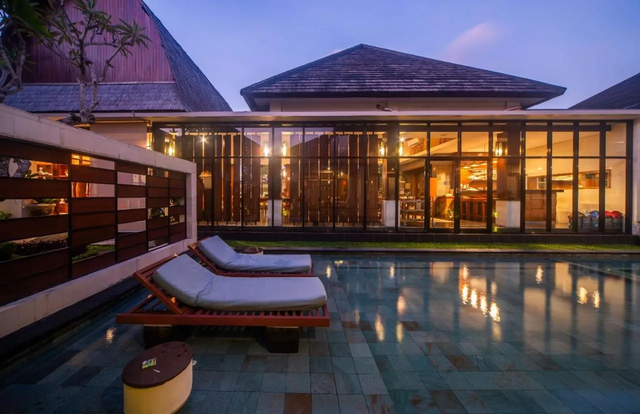 Pool view in Gaing Mas Jimbaran Villas by Gaing Mas Group