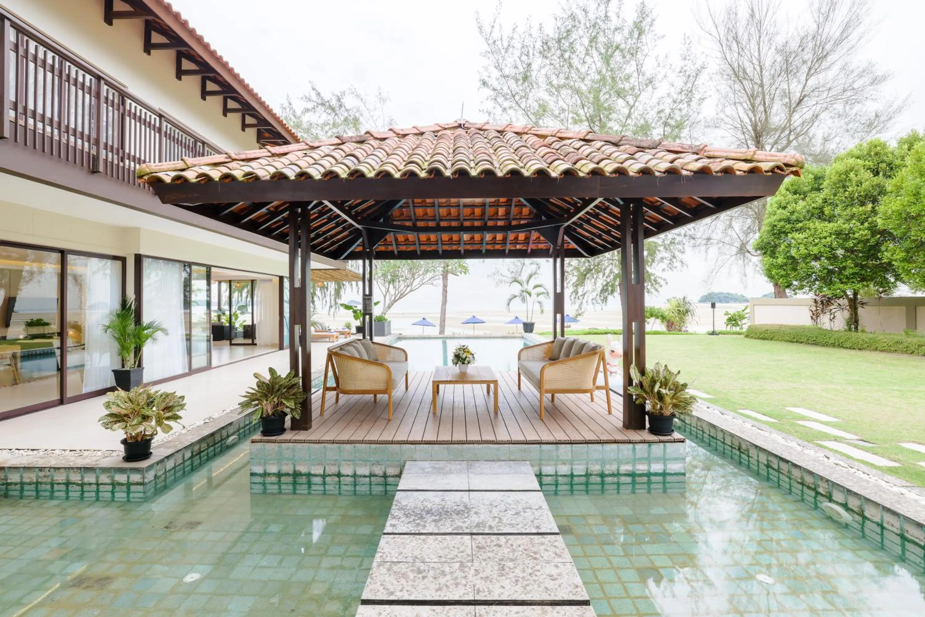 Swimming pool in Pantai Indah Lagoi Bintan