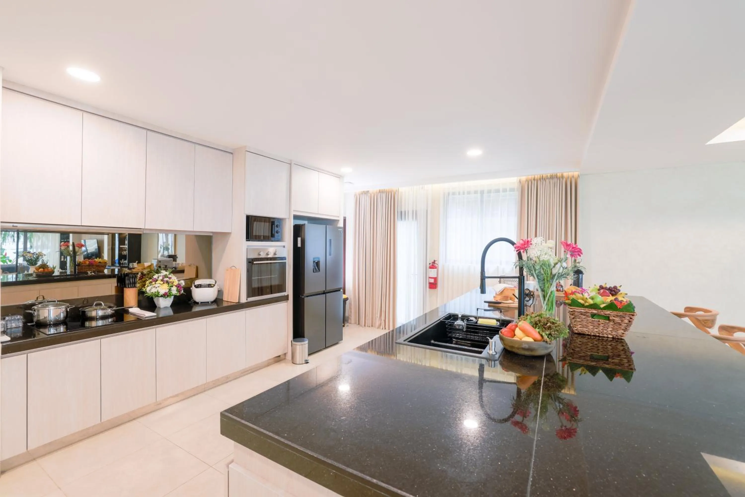 Kitchen or kitchenette in Pantai Indah Lagoi Bintan