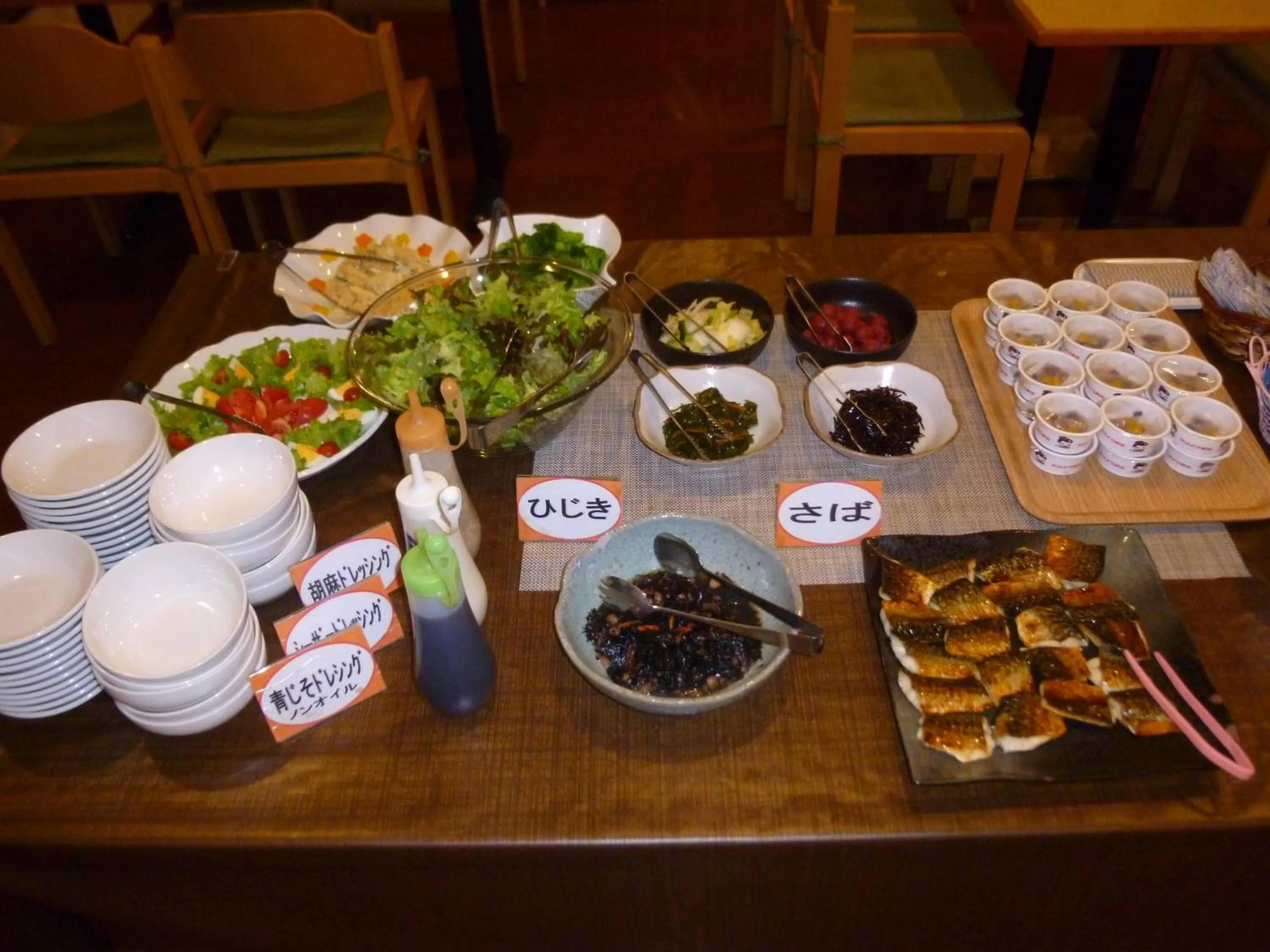 Buffet breakfast in Hotel Crownhills Fukushima