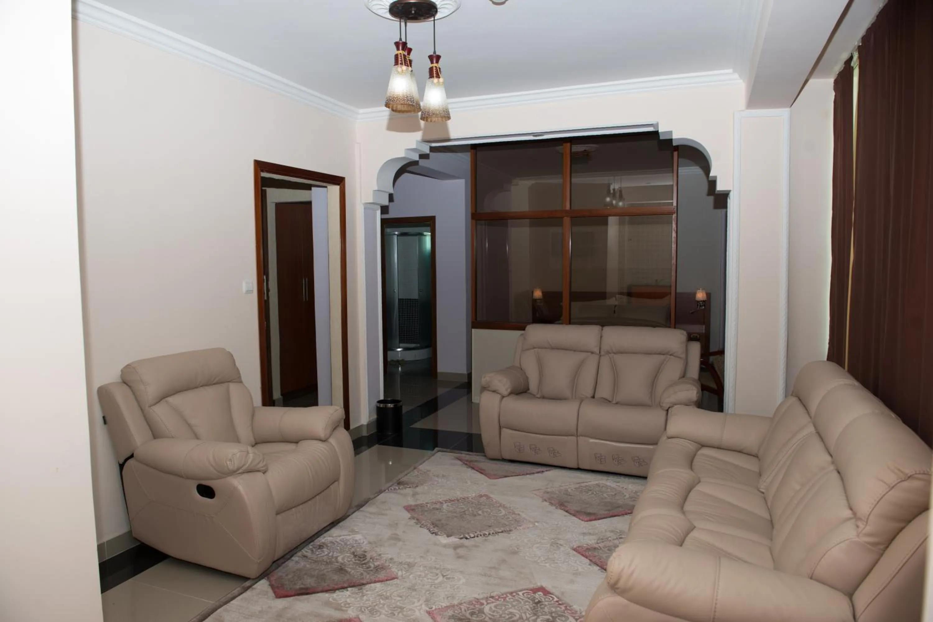 Seating area in C Fun Addis Hotel