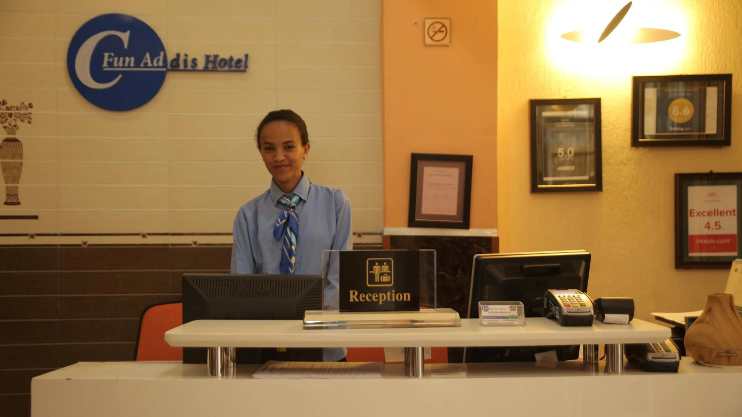 Lobby or reception in C Fun Addis Hotel