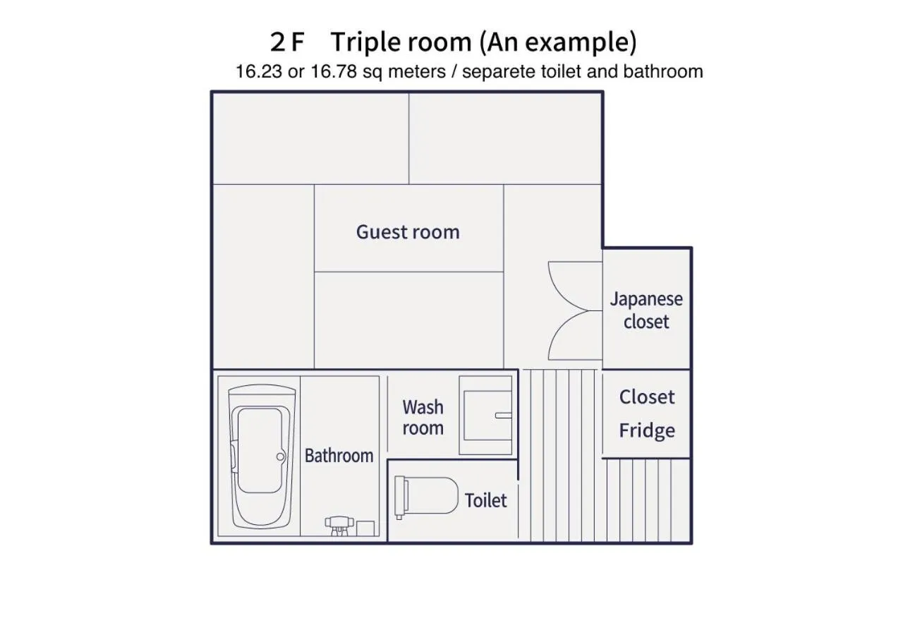 Photo of the whole room in Luck You Kyoto