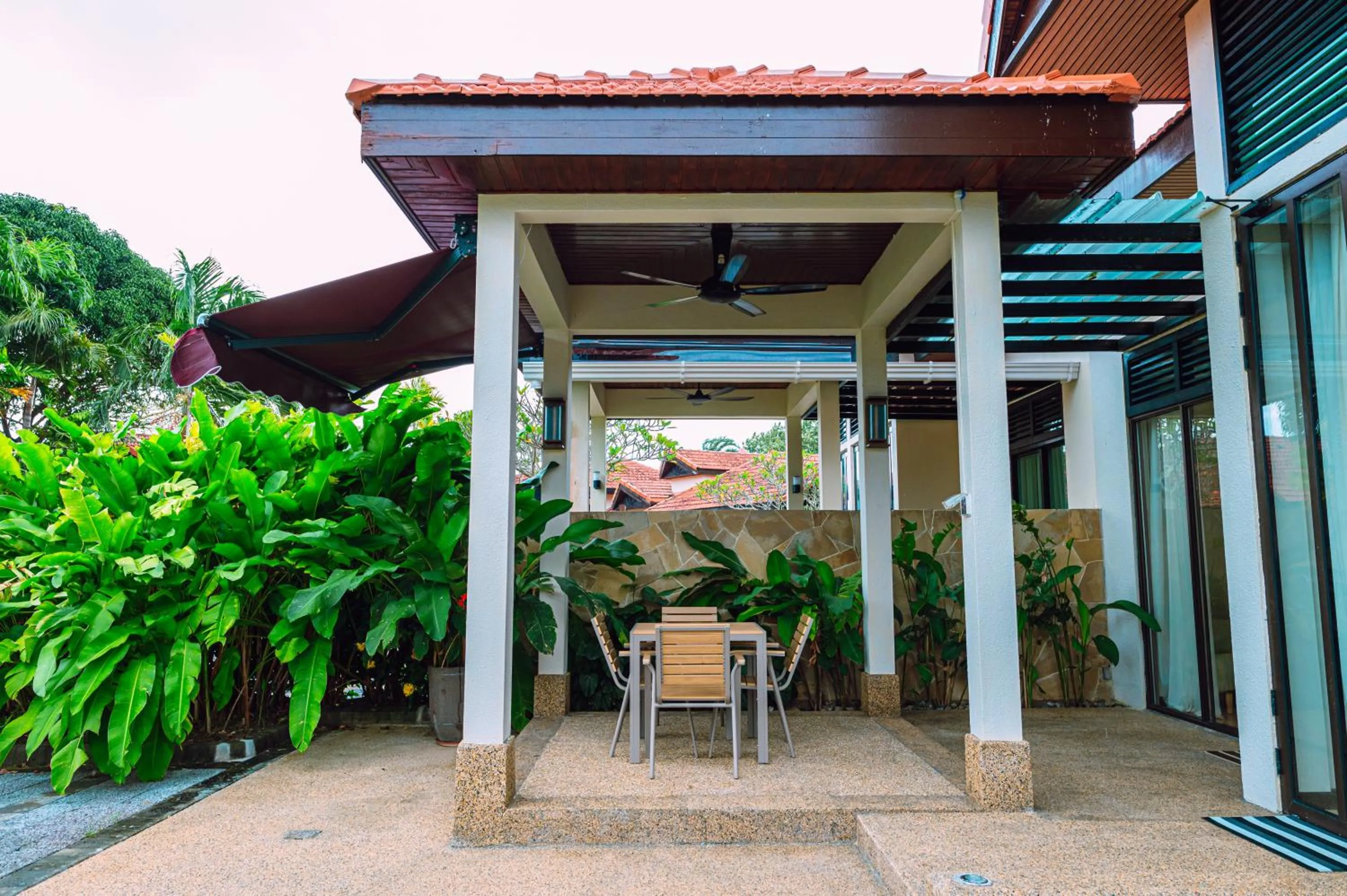 Patio in Sabah Beach Villas & Suites