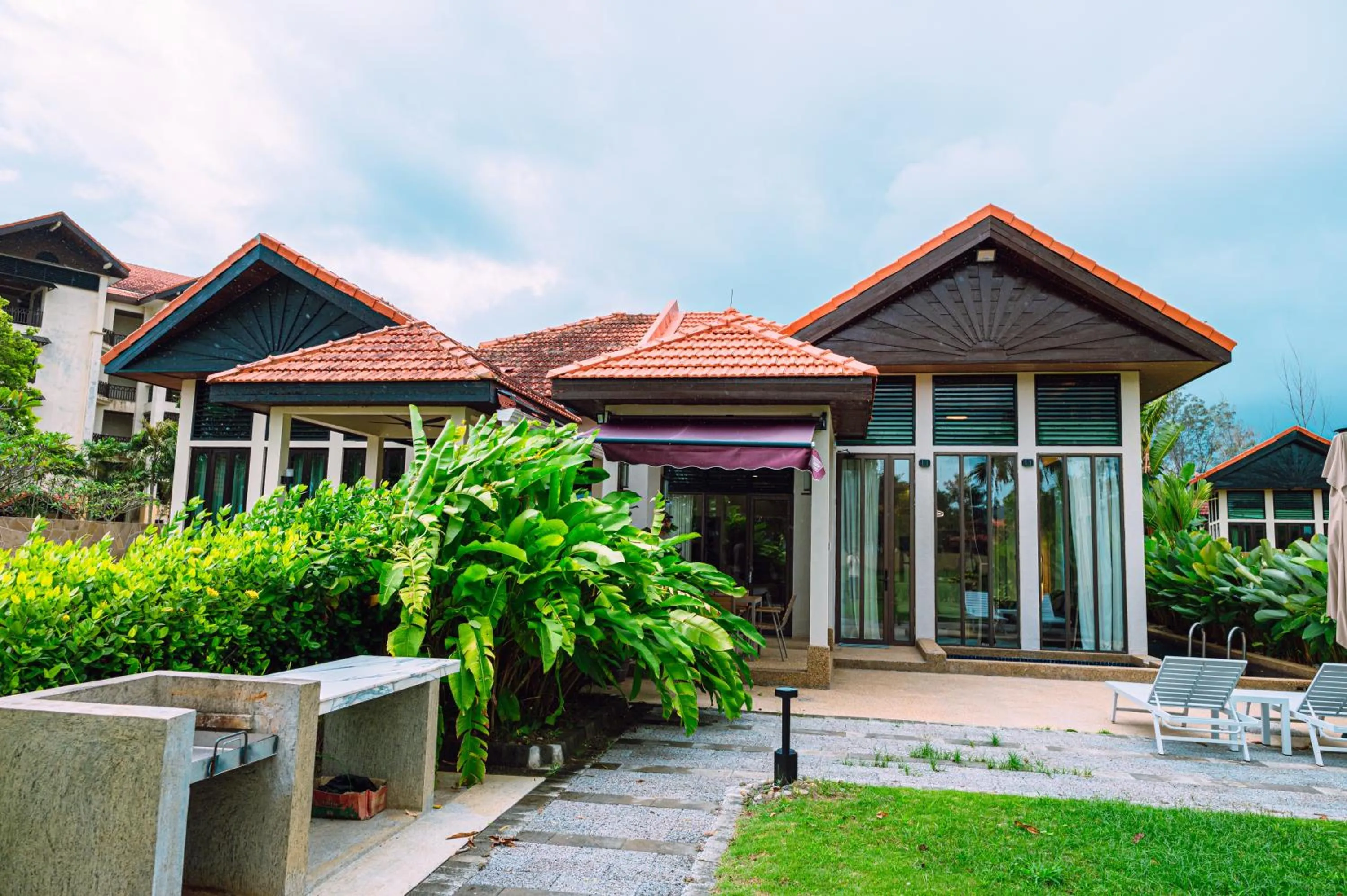 Patio in Sabah Beach Villas & Suites