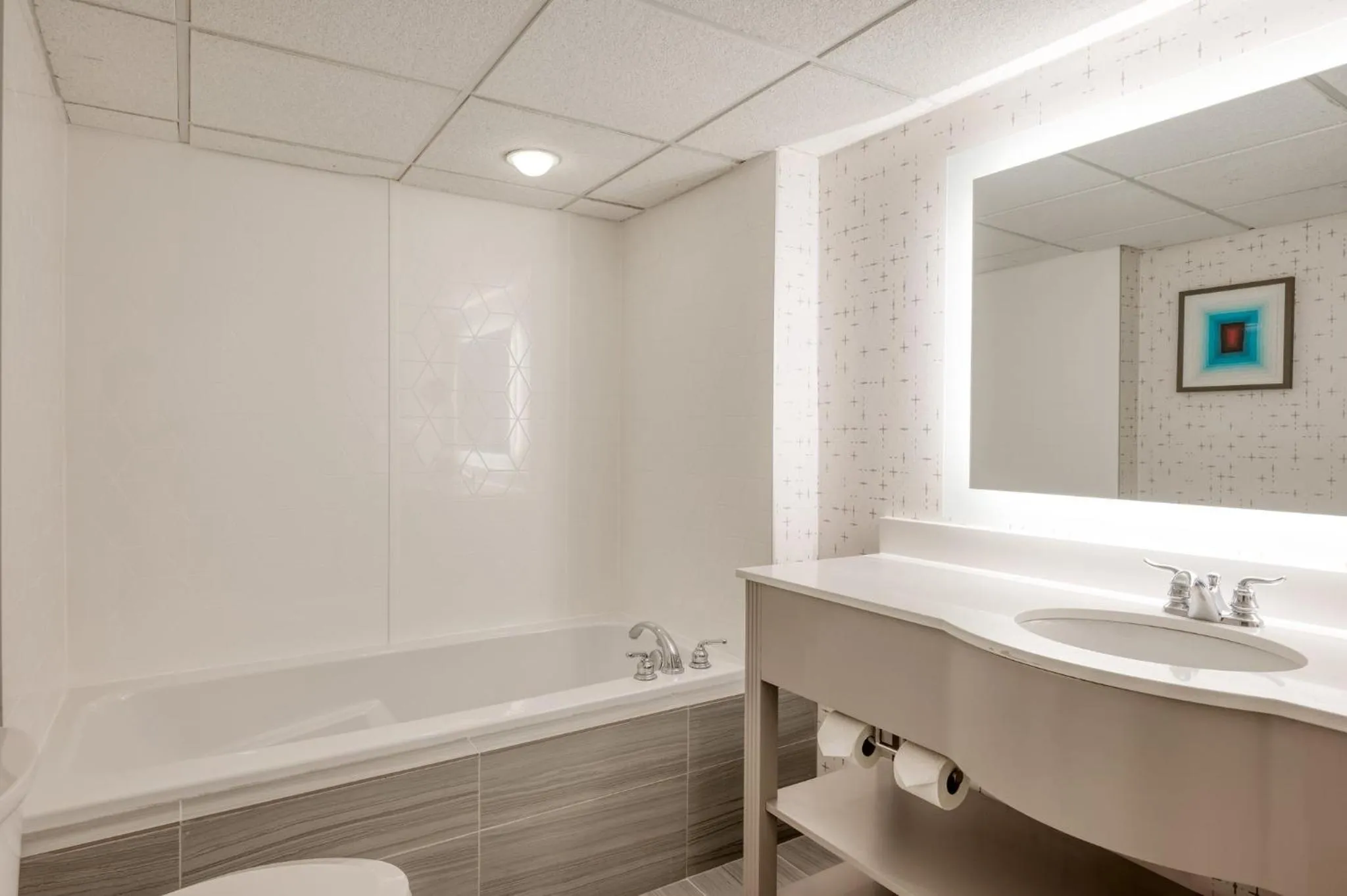 Bathroom in Crowne Plaza Indianapolis-Airport by IHG