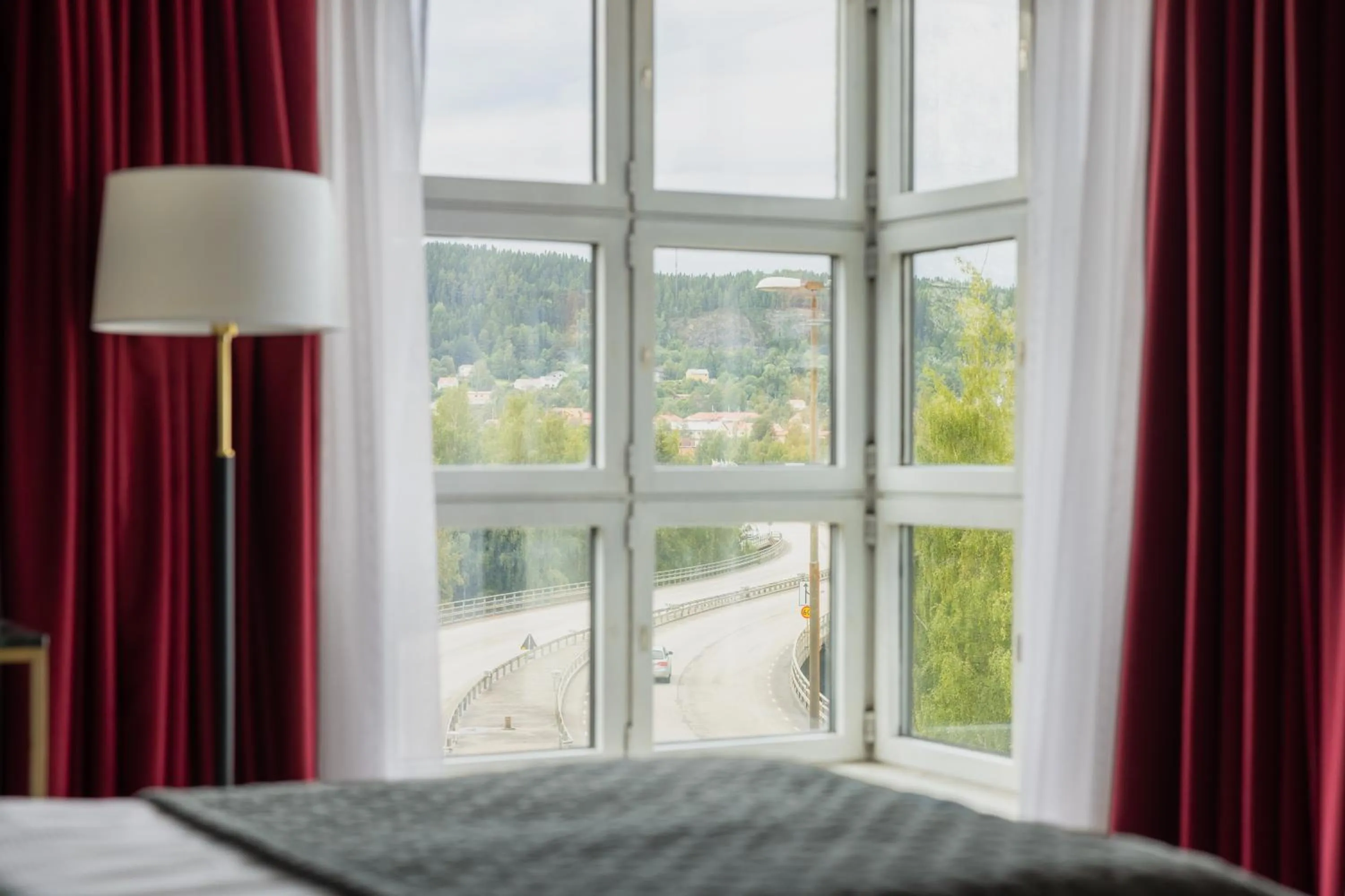 View (from property/room), Bed in Clarion Hotel Grand Östersund