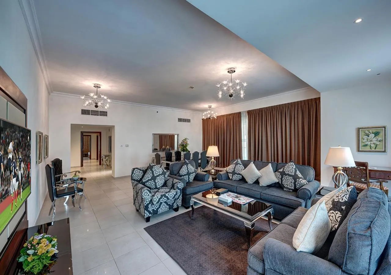 Seating area in Marina Hotel Apartments