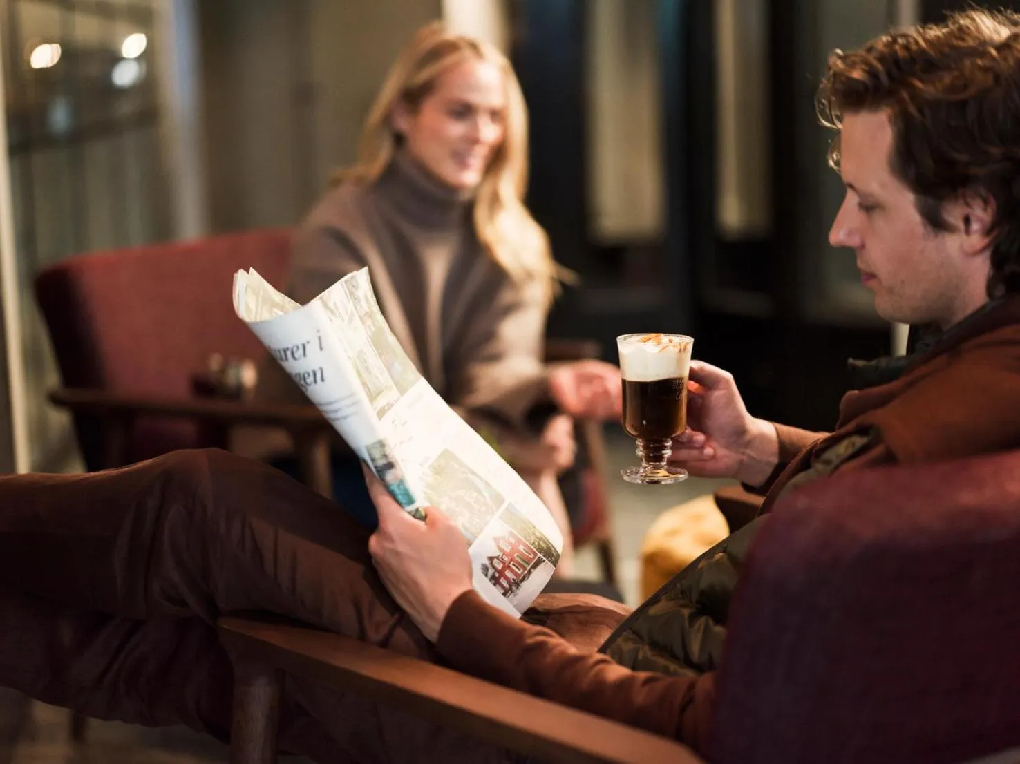 Lobby or reception in Elite Hotel Brage - Hotel & Spa