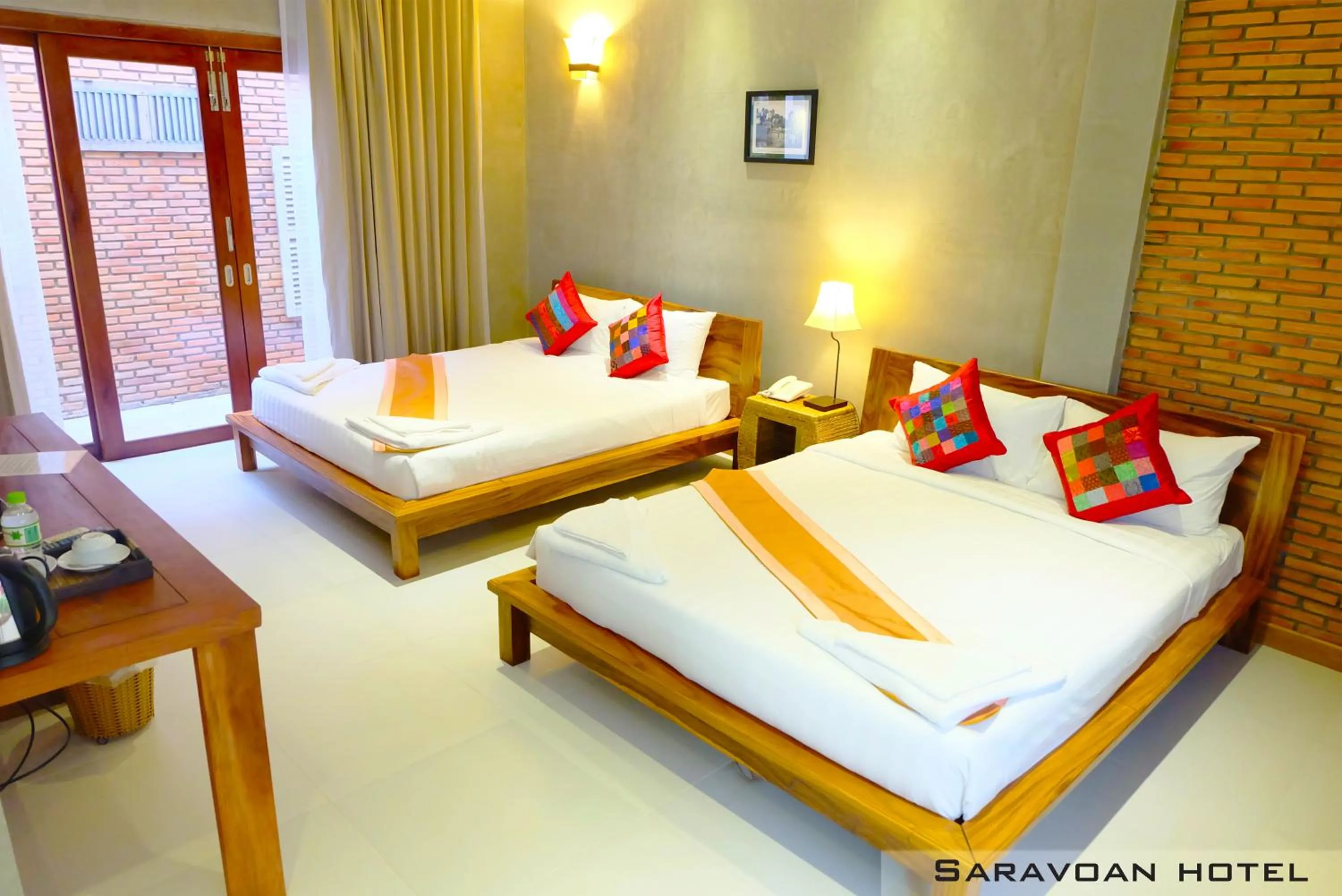 Bedroom, Bed in Saravoan Royal Palace