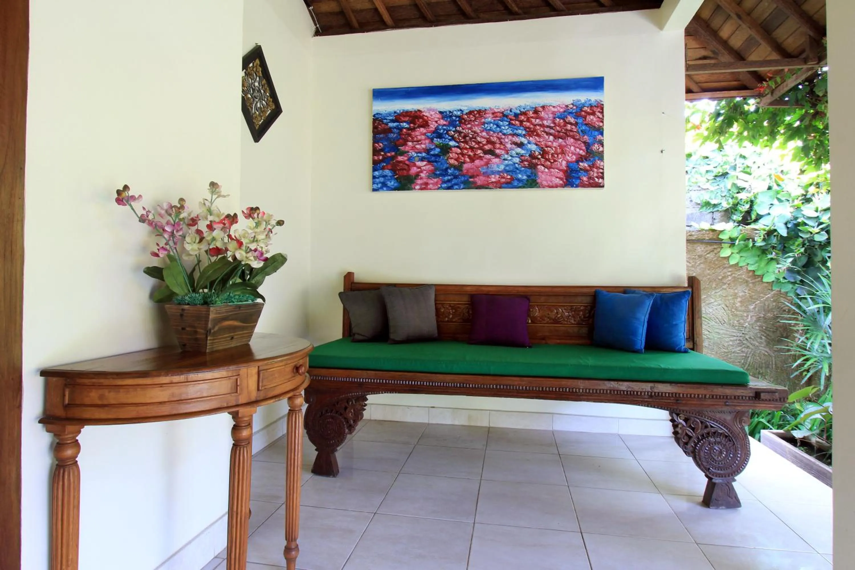 Balcony/Terrace in Nara Ubud Cottage by Mahaputra
