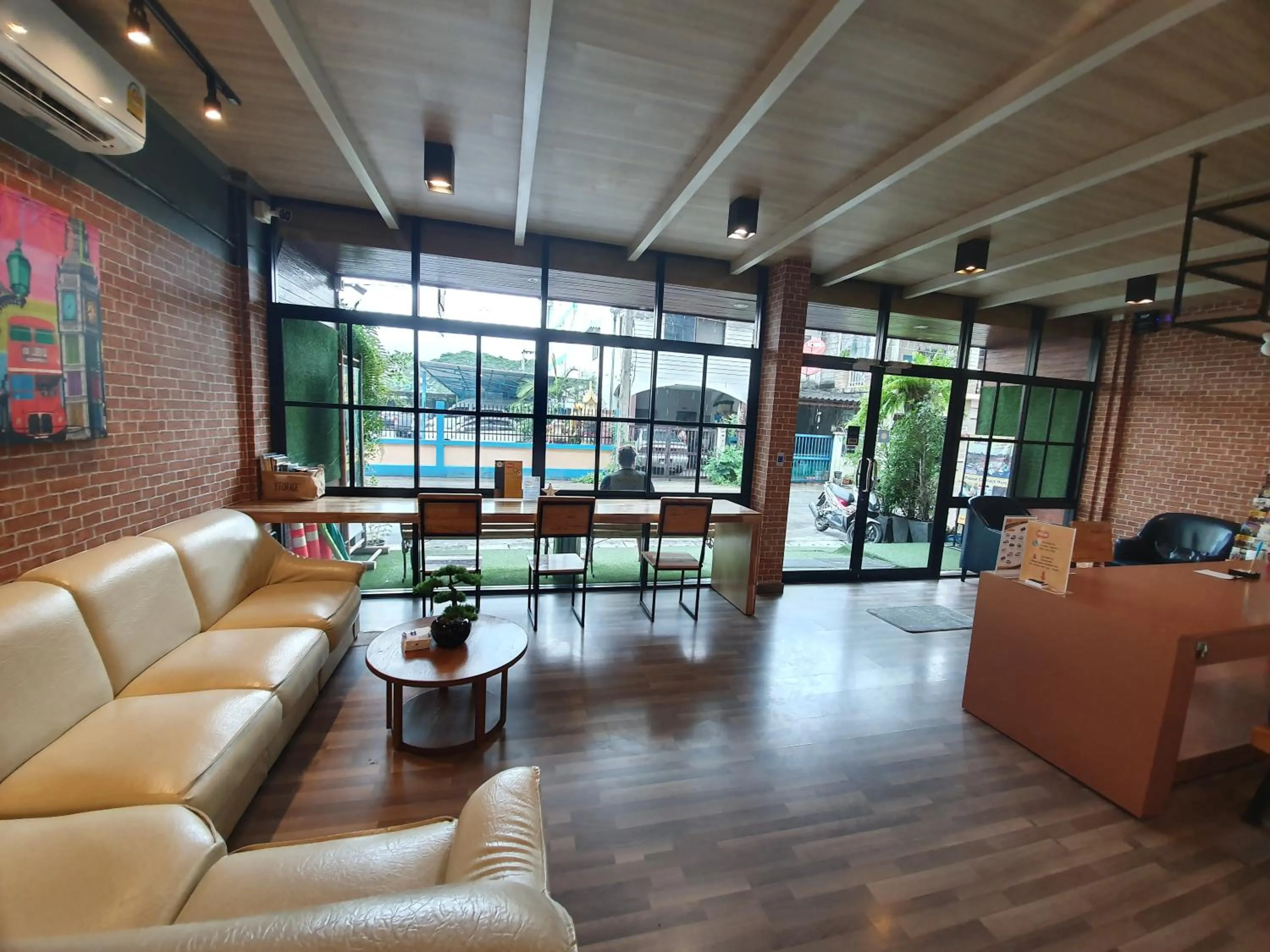 Seating area in Chiang Mai Hipster Mini Hotel