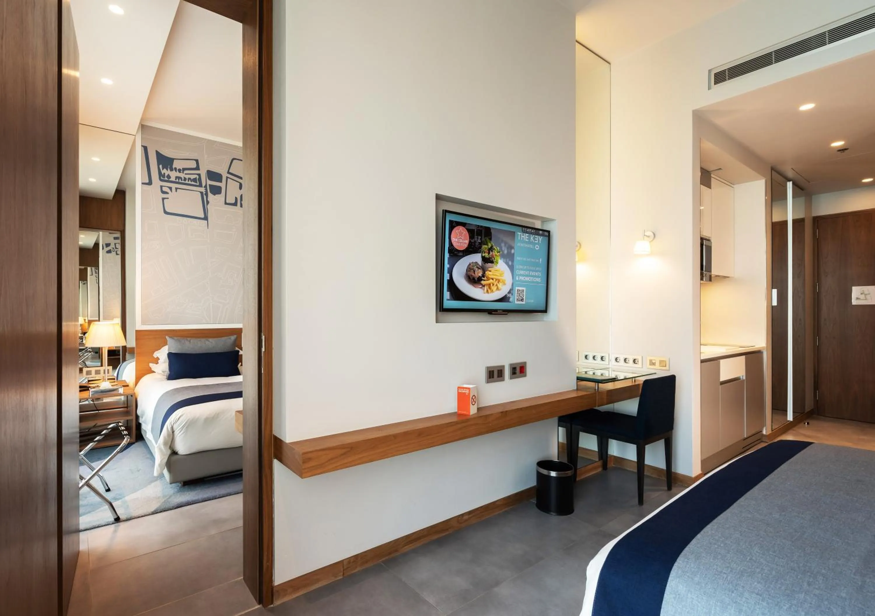 Bedroom, Bed in The Key Beirut