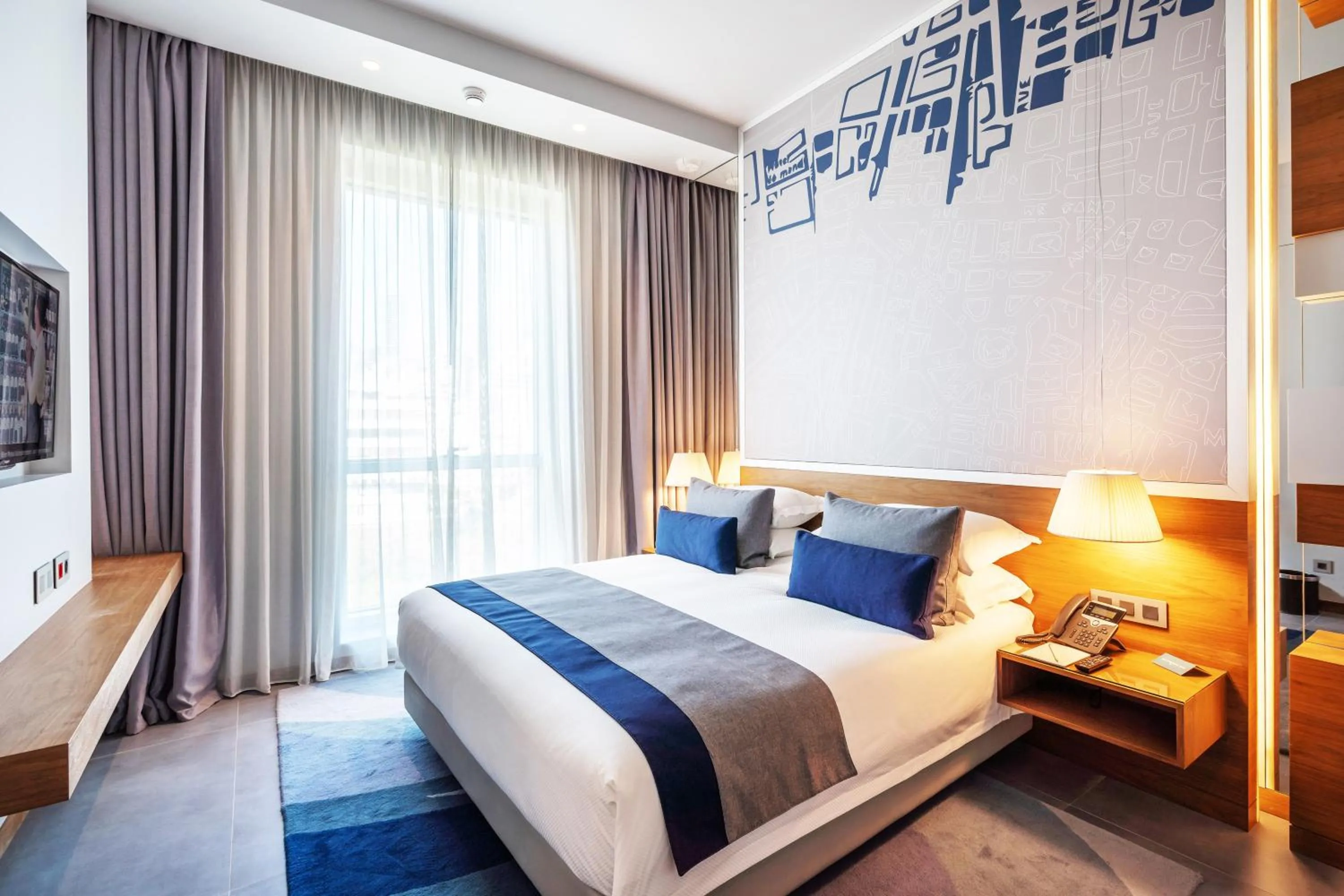 Bedroom, Bed in The Key Beirut