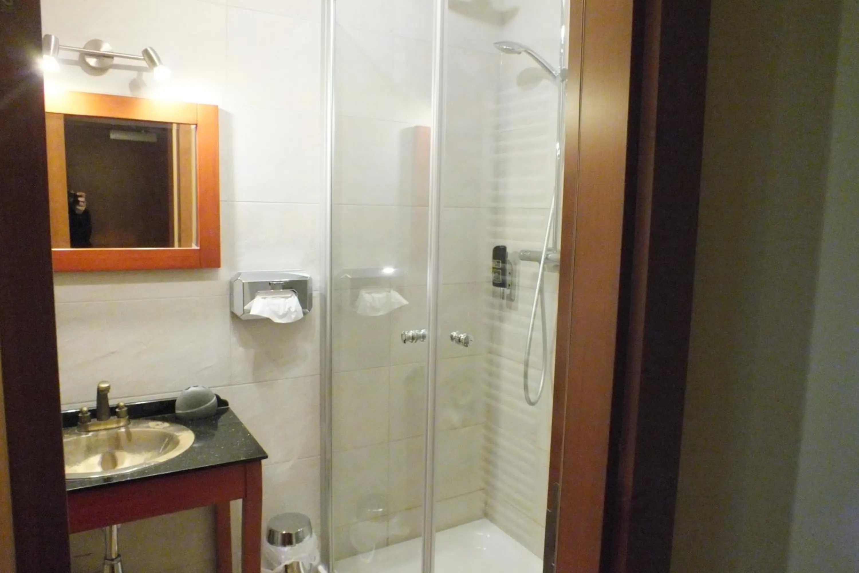 Bathroom in Pension Riverside in Leverkusen Hitdorf am Rhein - Zentral an der A1 und 59