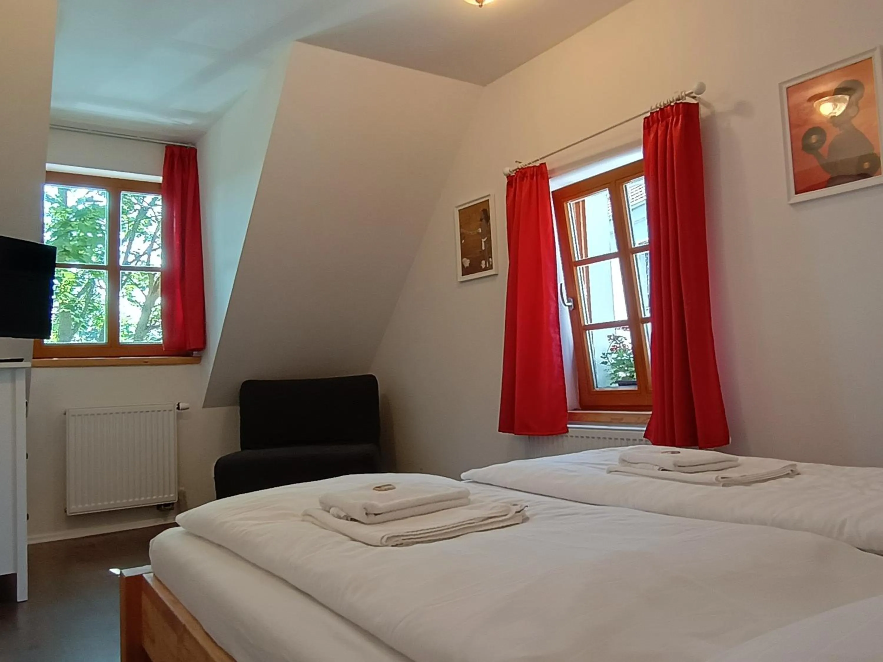 Bed in Apartmány Malý mnich