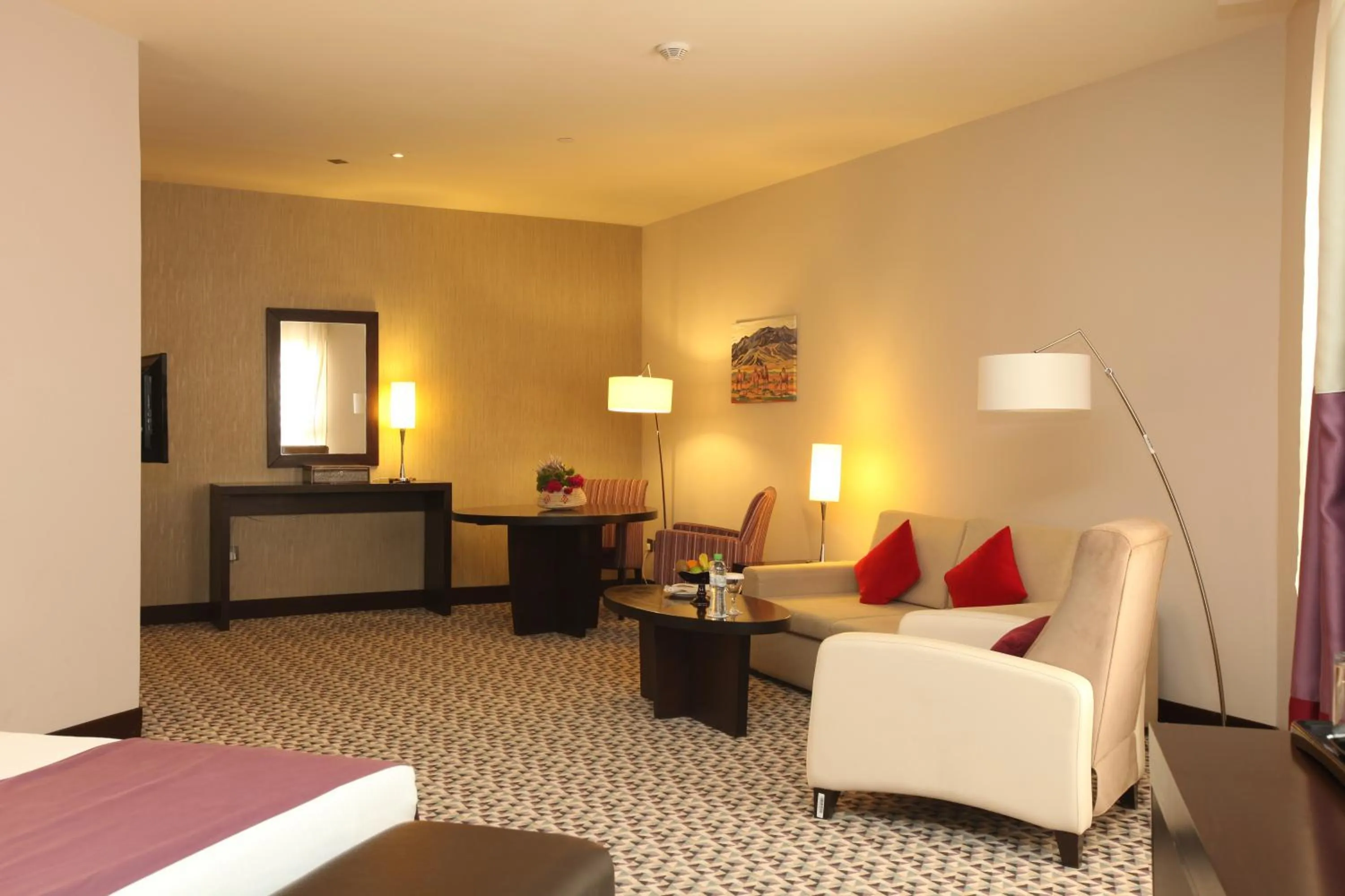 Bed in Golden Tulip Hail