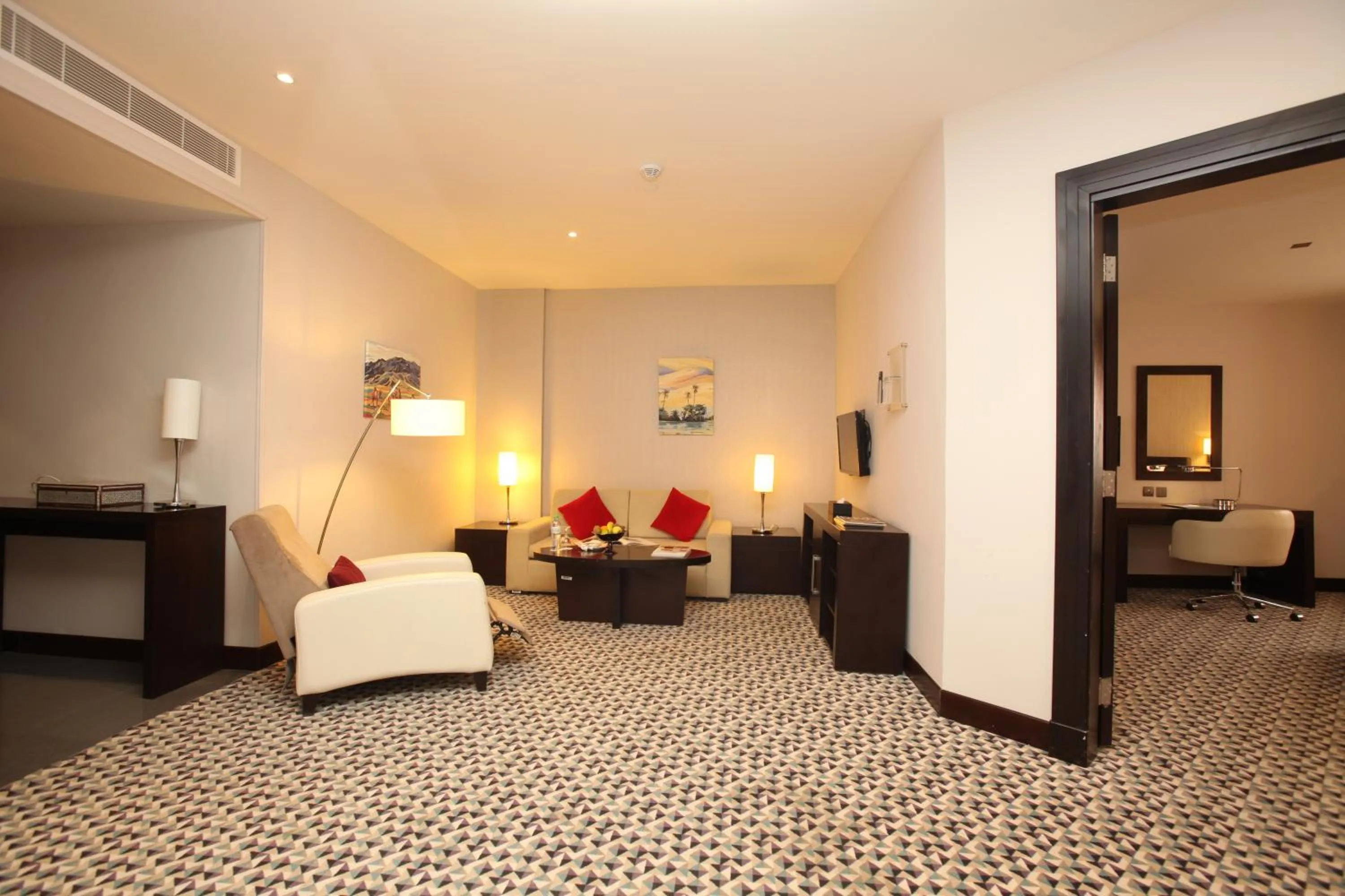 Bed in Golden Tulip Hail