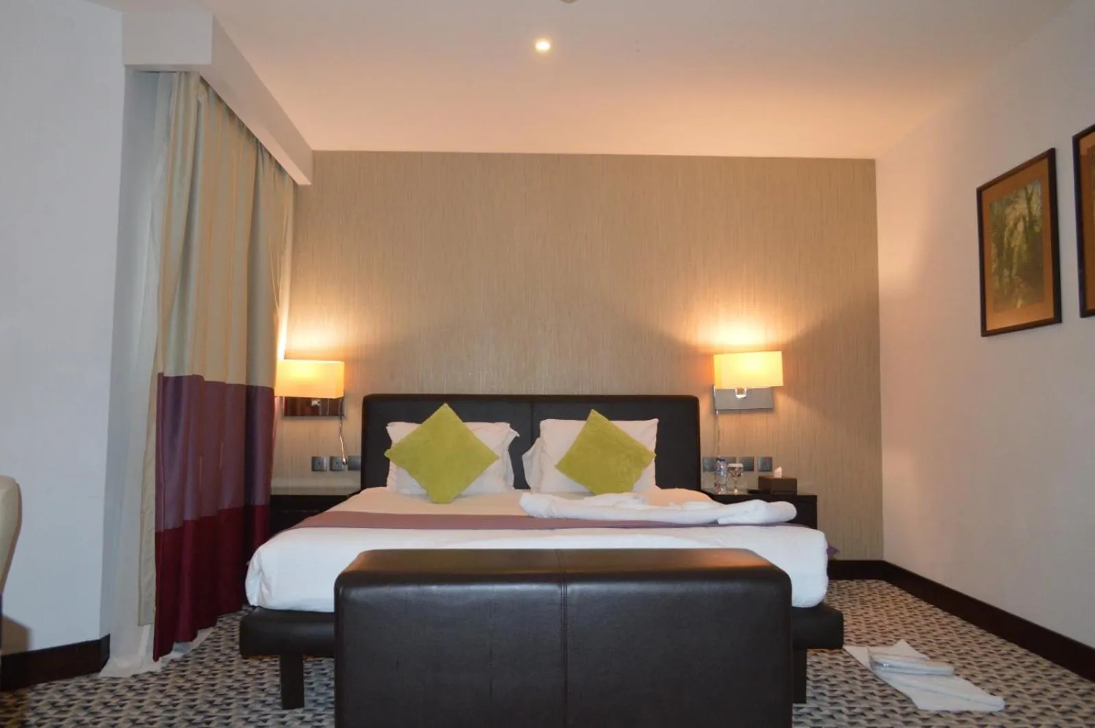 Bed in Golden Tulip Hail