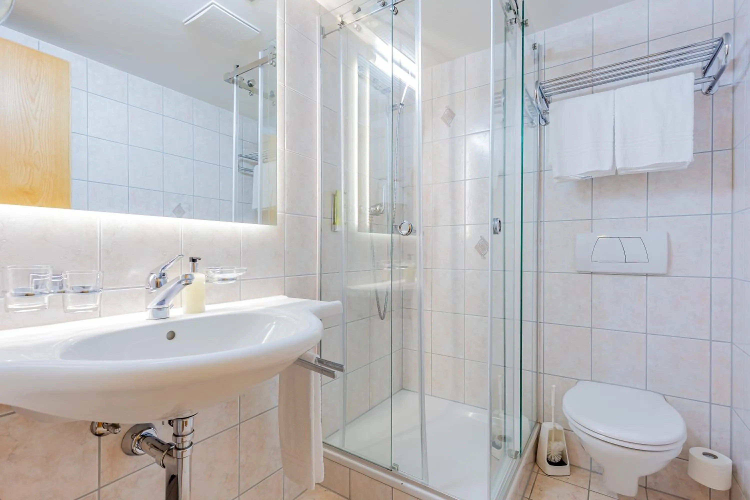 Bathroom in Hotel Dischma