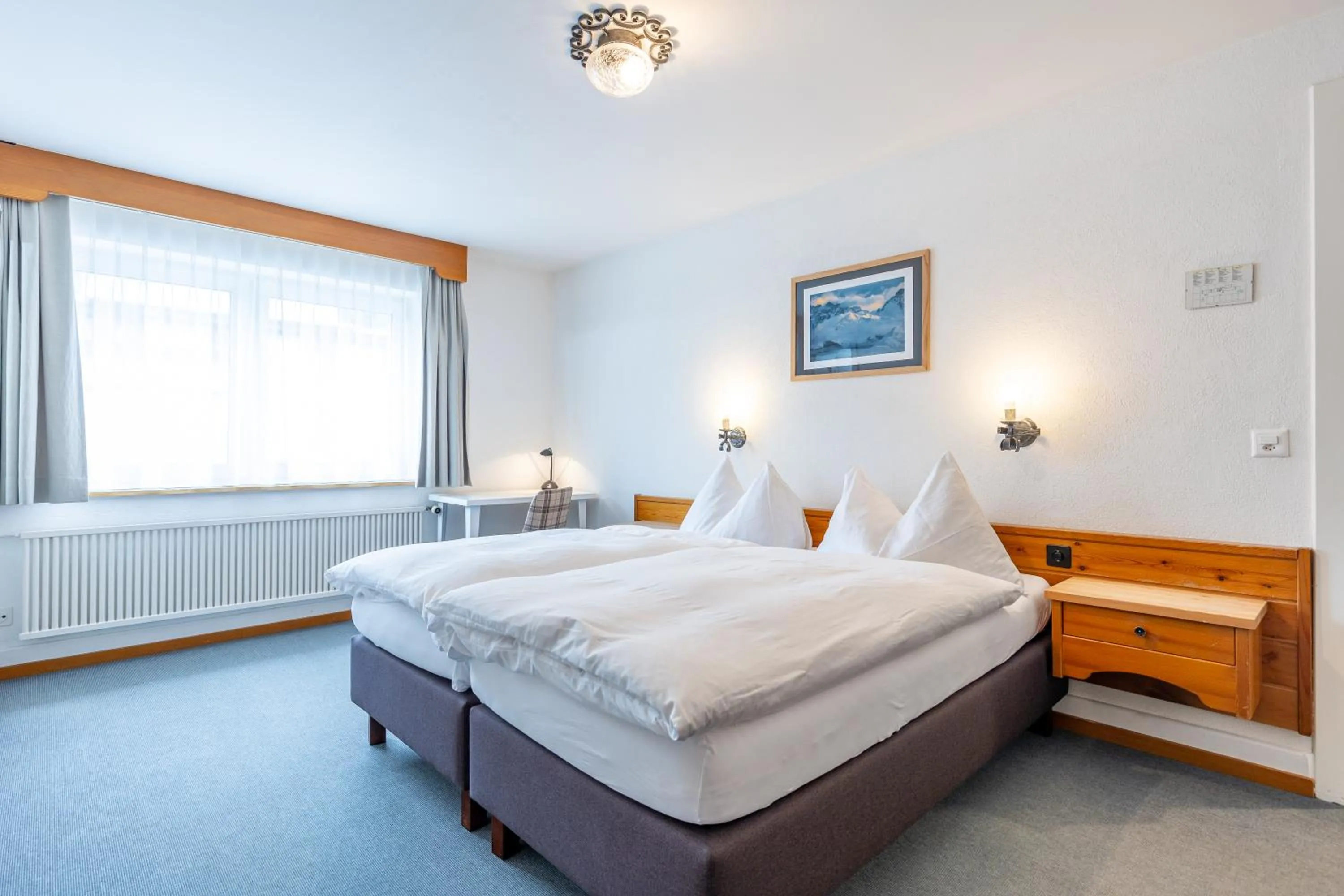 Photo of the whole room, Bed in Hotel Dischma