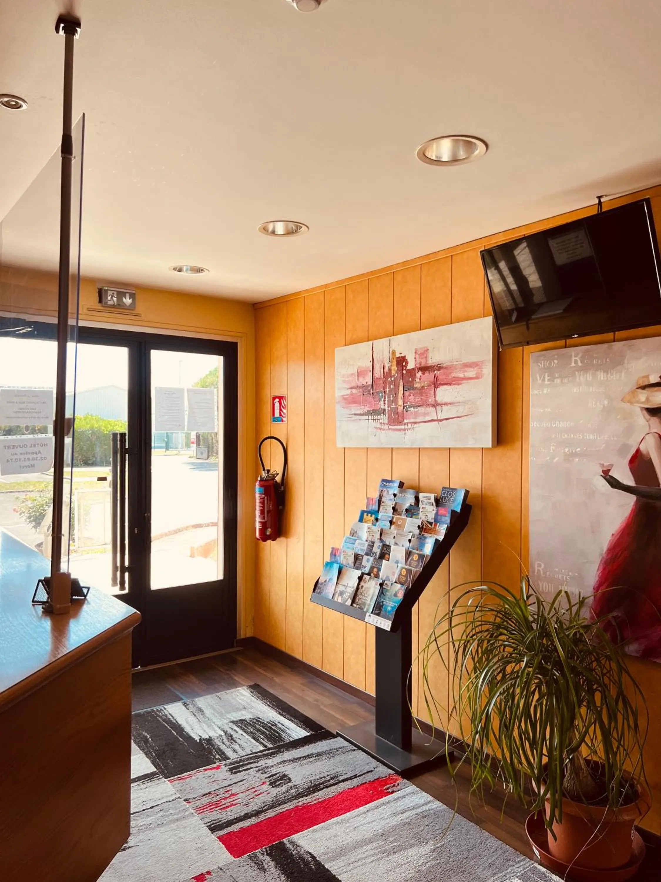 Lobby or reception in Hôtel Le Forestia