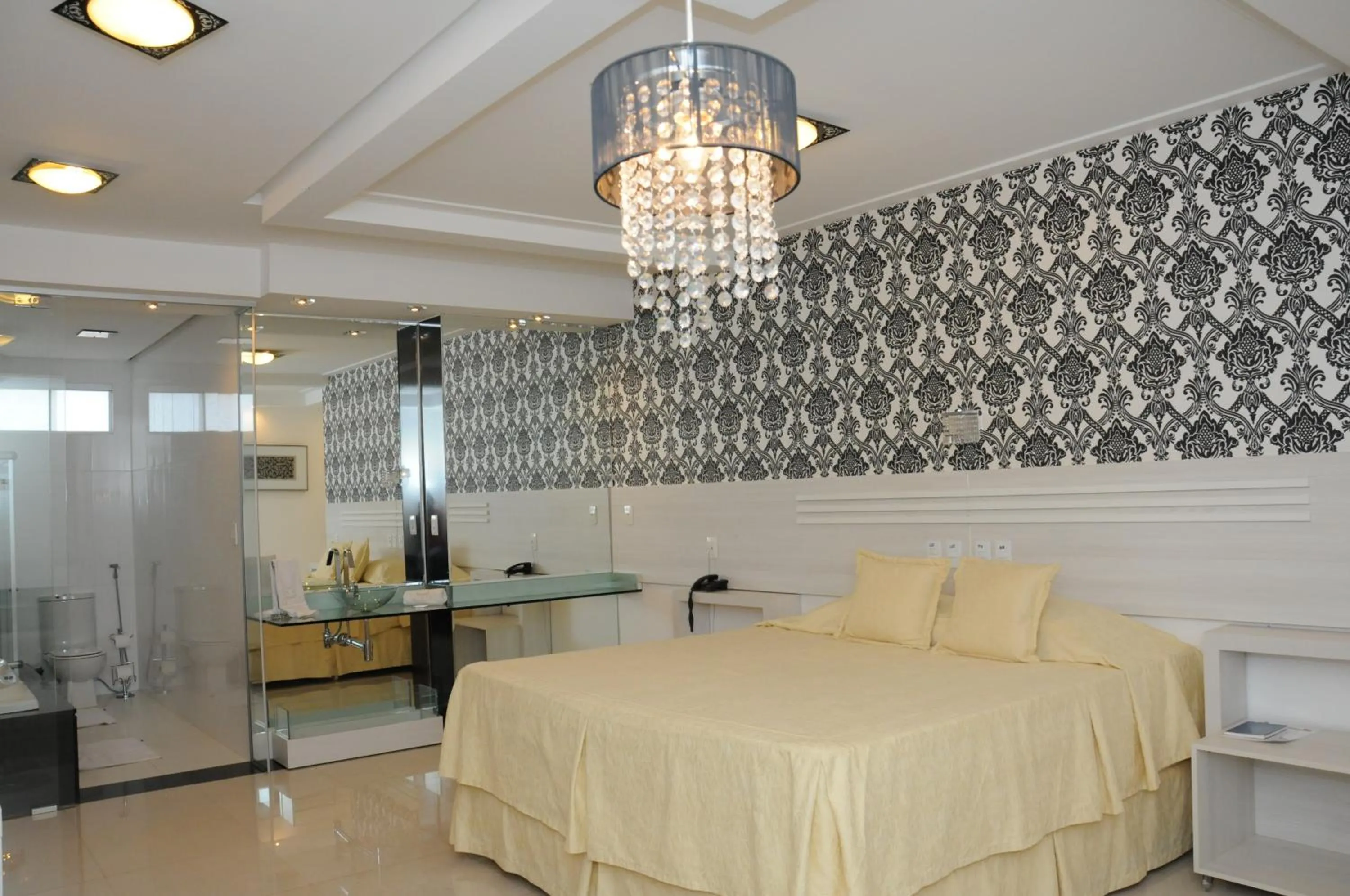 Bed in Fiesta Bahiana Club Hotel