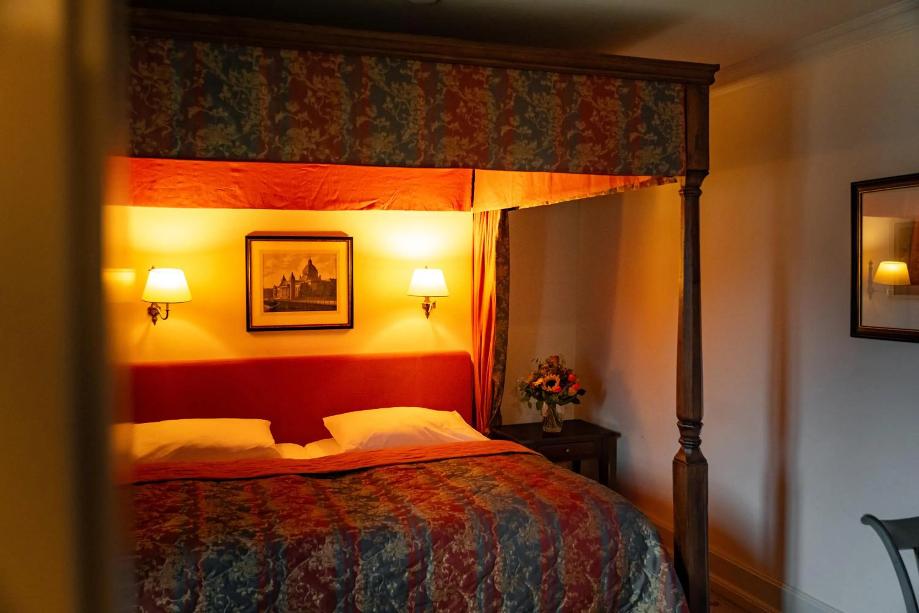 Bed in Schloss Auel Boutique Hotel & Design Golf Lodge