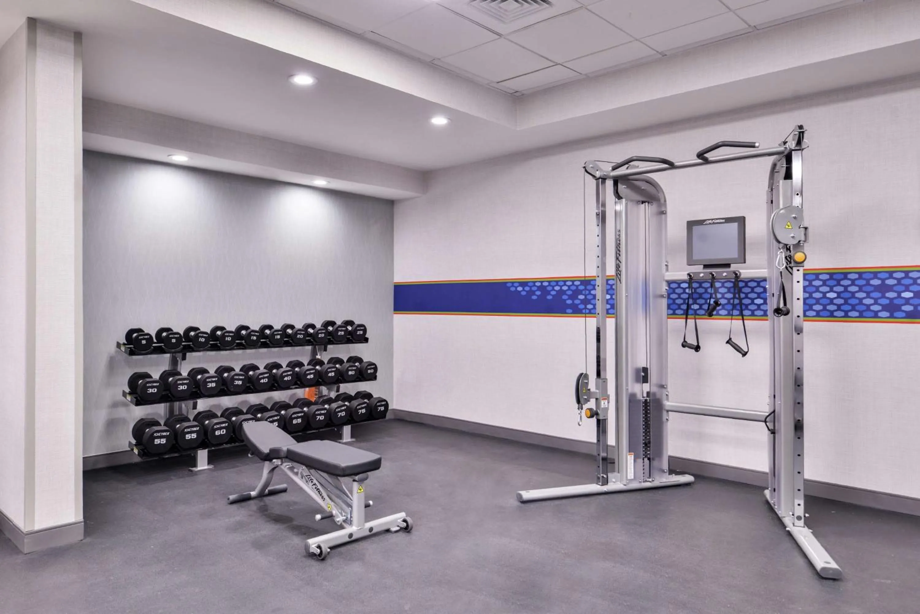 Fitness centre/facilities in Hampton Inn & Suites Legacy Park-Frisco