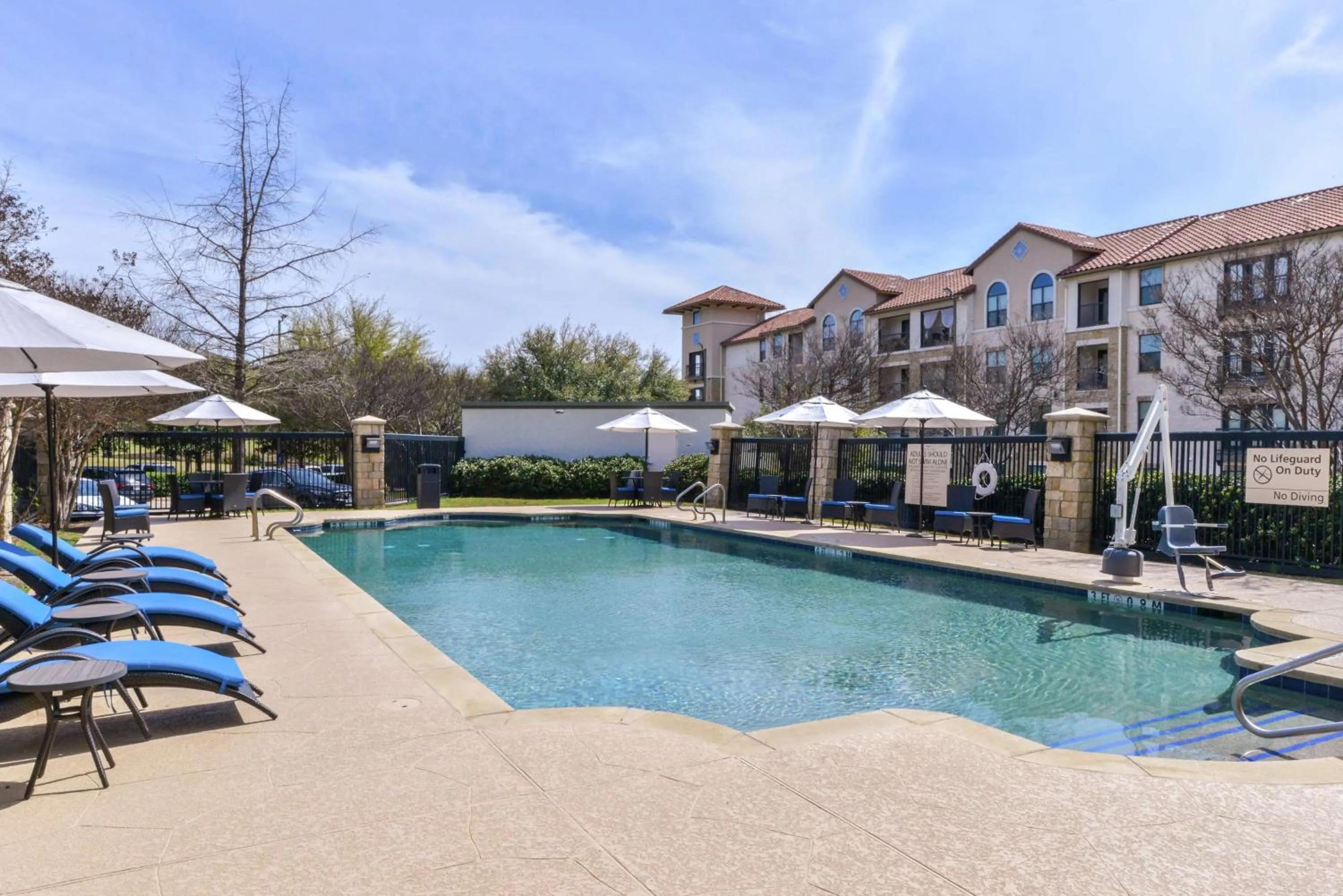 Pool view in Hampton Inn & Suites Legacy Park-Frisco