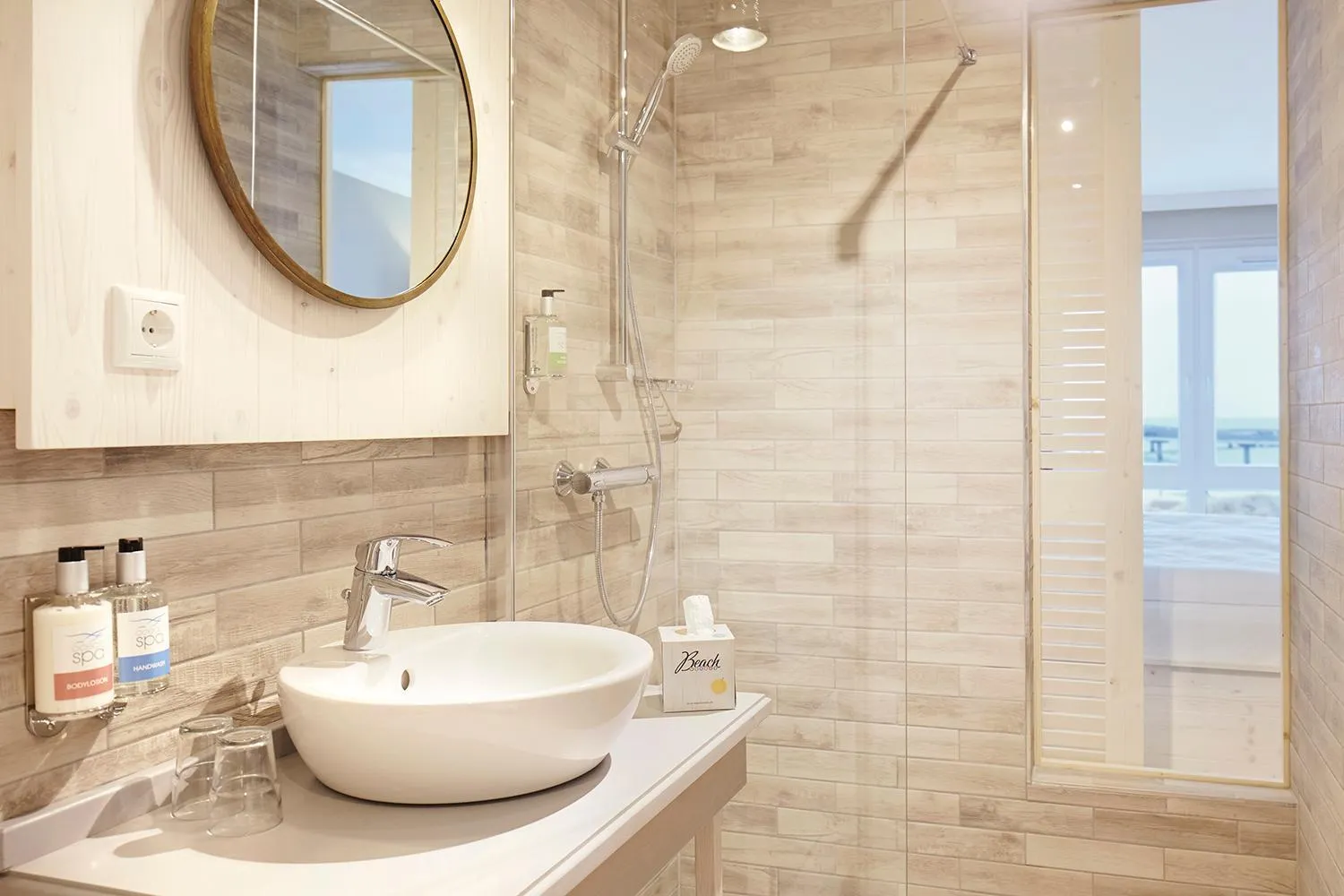 Bathroom in Beach Motel Heiligenhafen