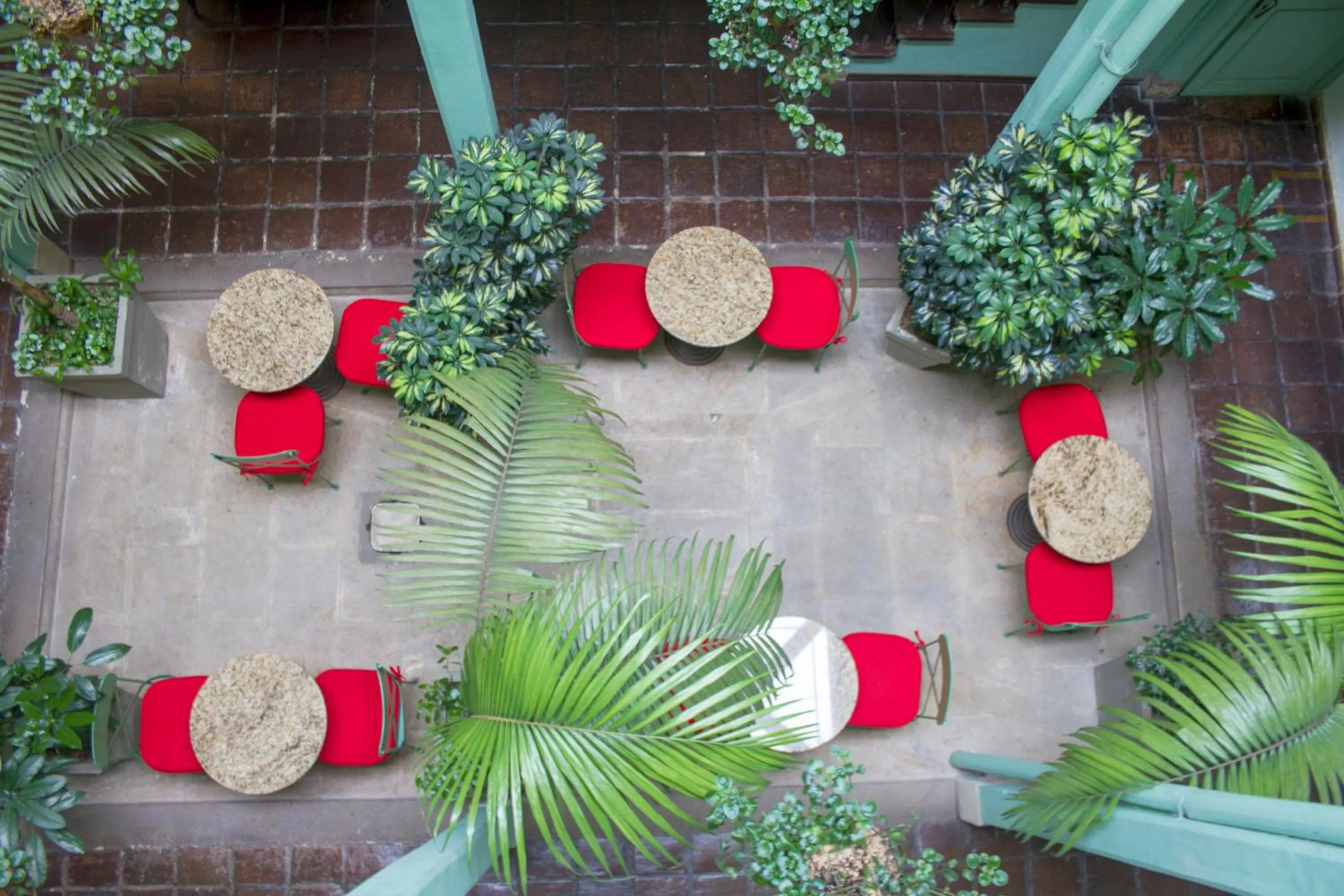 Patio in Hotel Casa de la Vega