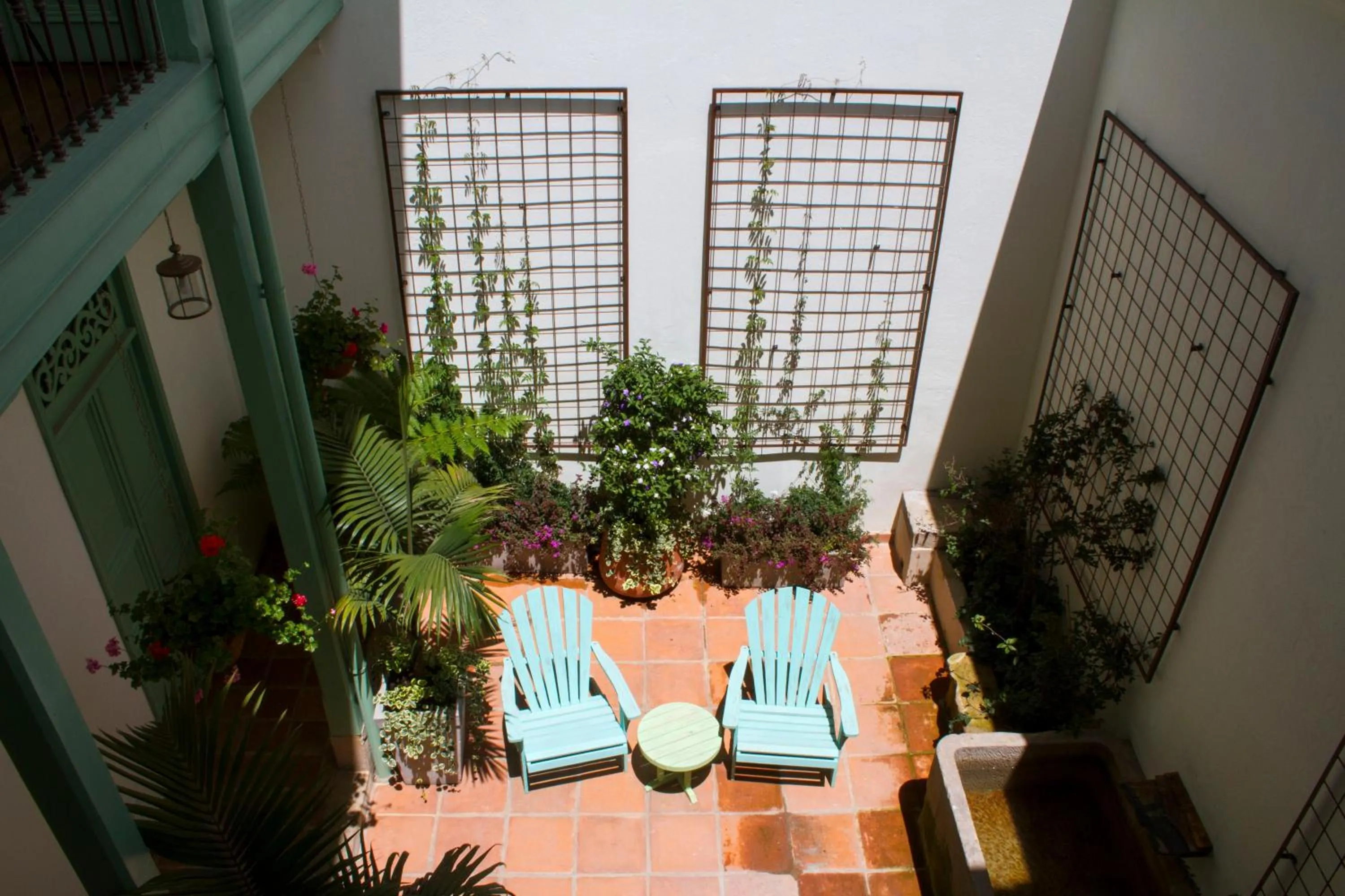 Patio in Hotel Casa de la Vega