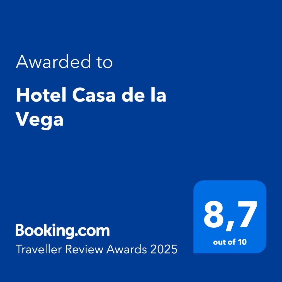 Certificate/Award in Hotel Casa de la Vega