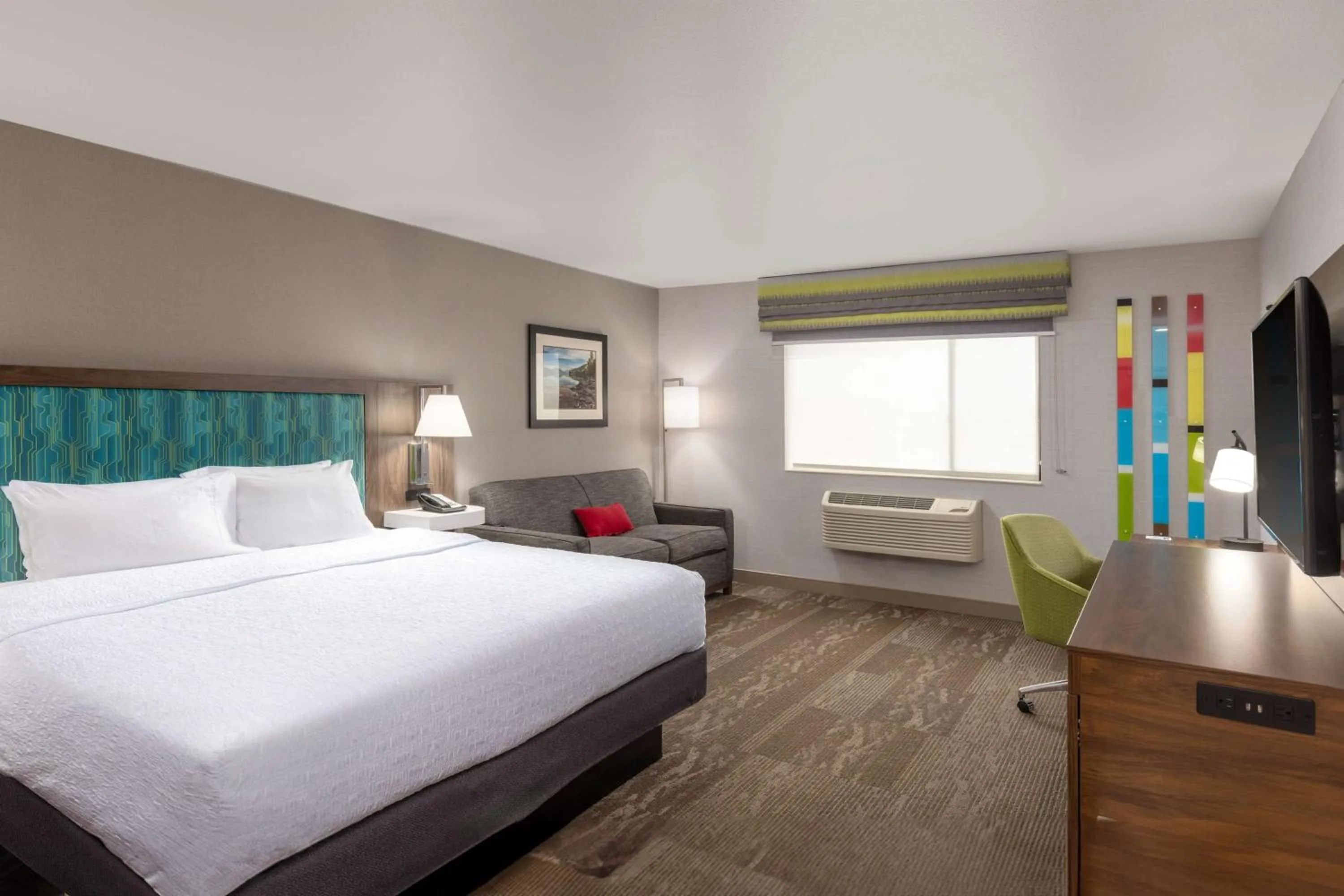 Living room, Bed in Hampton Inn Kalispell