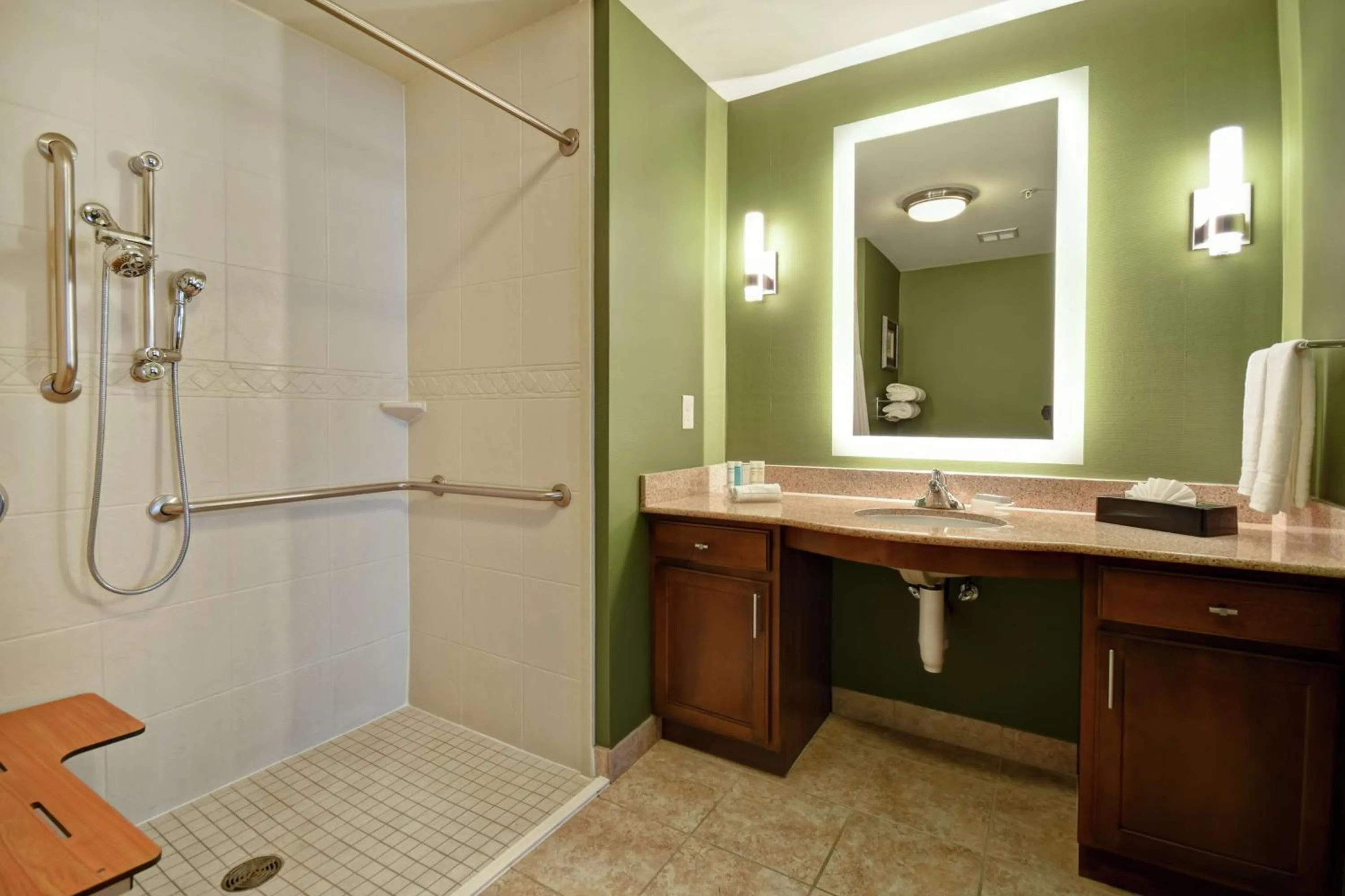 Bathroom in Homewood Suites by Hilton at The Waterfront