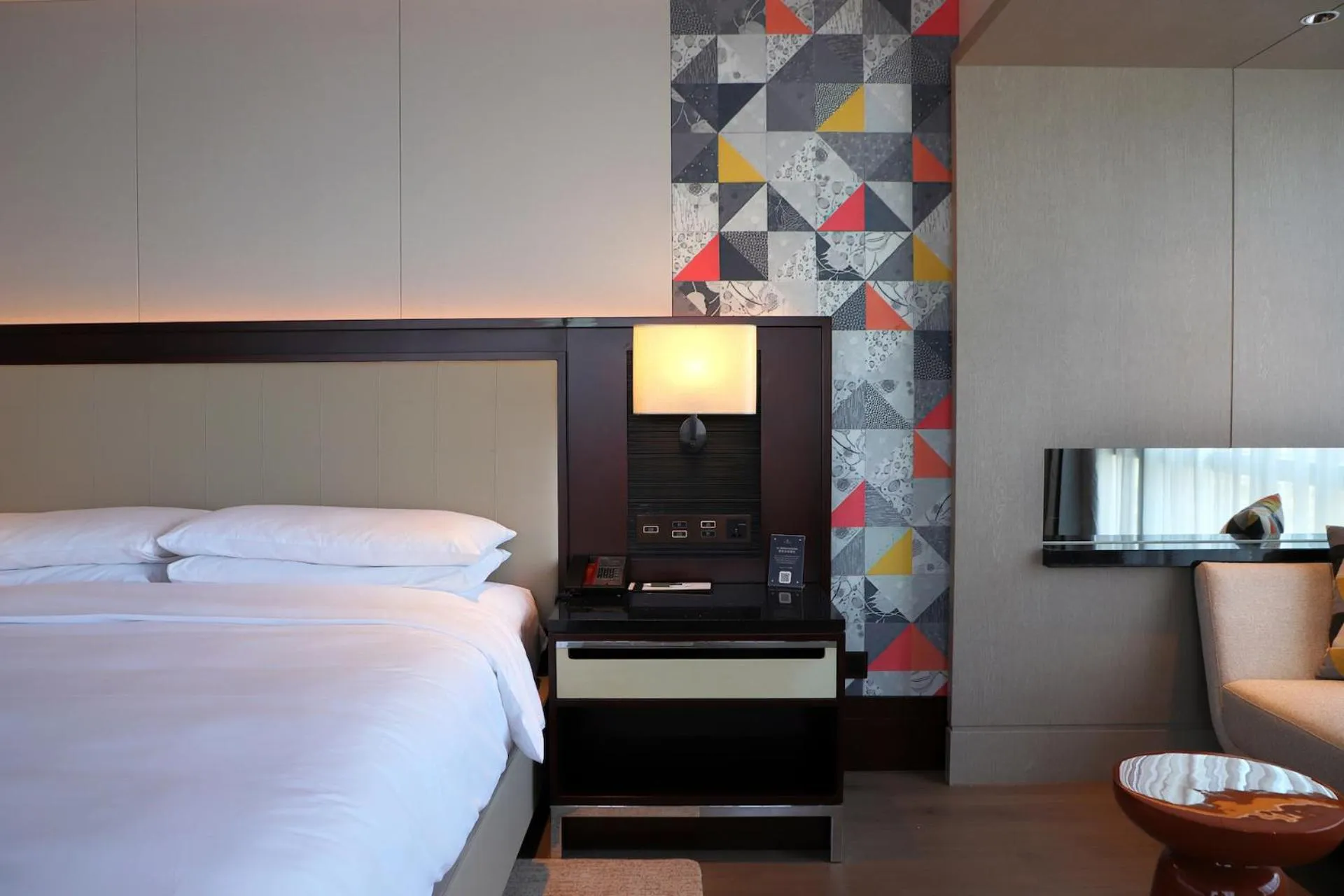 Bed in Renaissance Beijing Capital Hotel