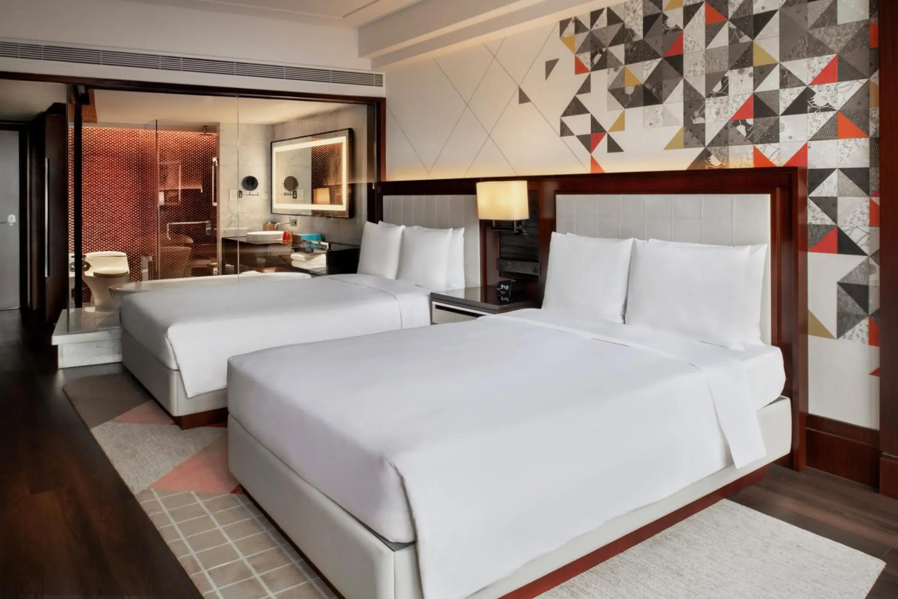 2 Double Beds, Club Lounge Access, Guest Room (include Happy Hour Alcohol Drinks & Light Buffet + 10% for Food & Beverage) in Renaissance Beijing Capital Hotel 2 Double Beds, Club Lounge Access, Guest Room (include Happy Hour Alcohol Drinks & Light Buffet + 10% for Food & Beverage) in Renaissance Beijing Capital Hotel