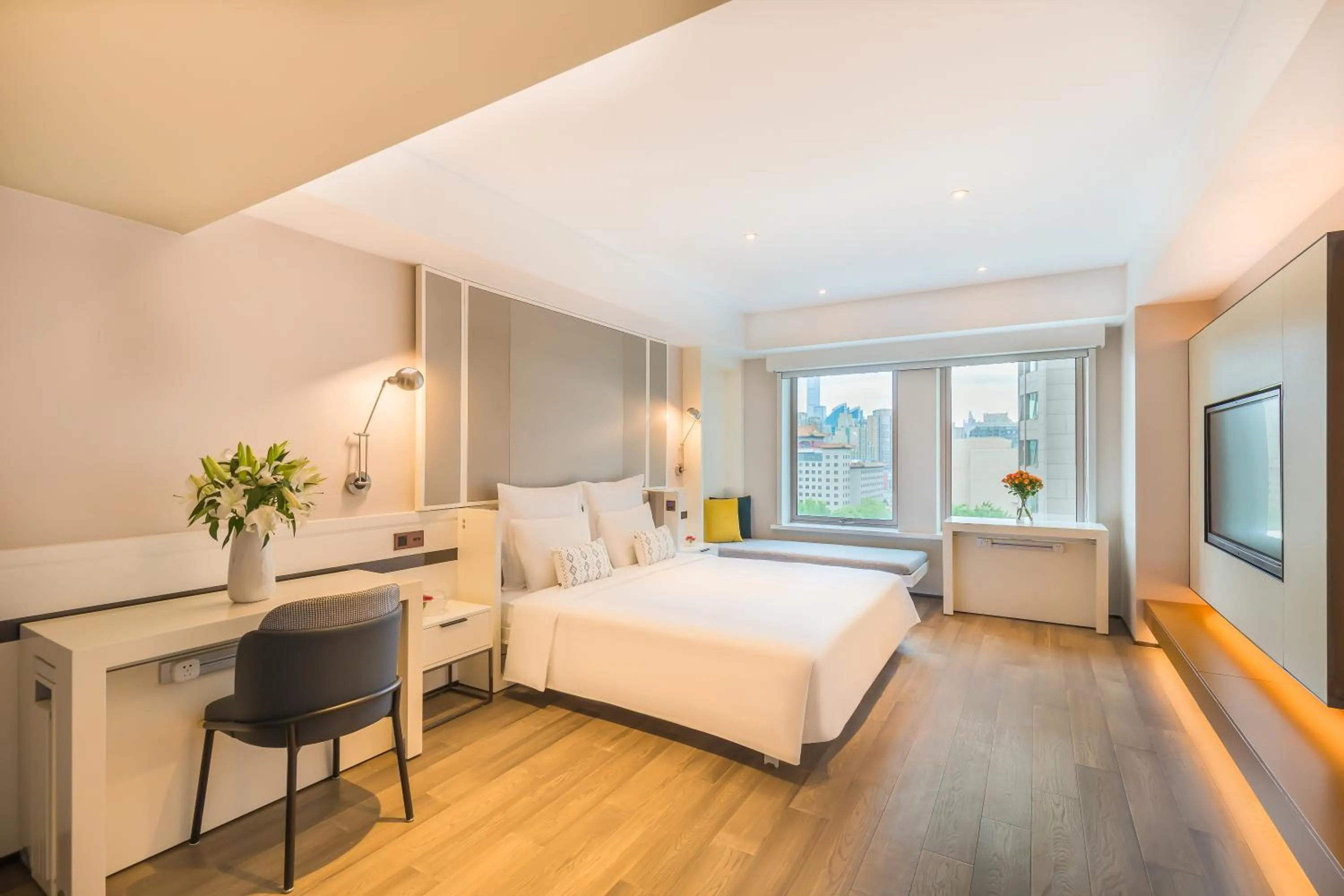 Photo of the whole room, Bed in Beijing Pudi Hotel