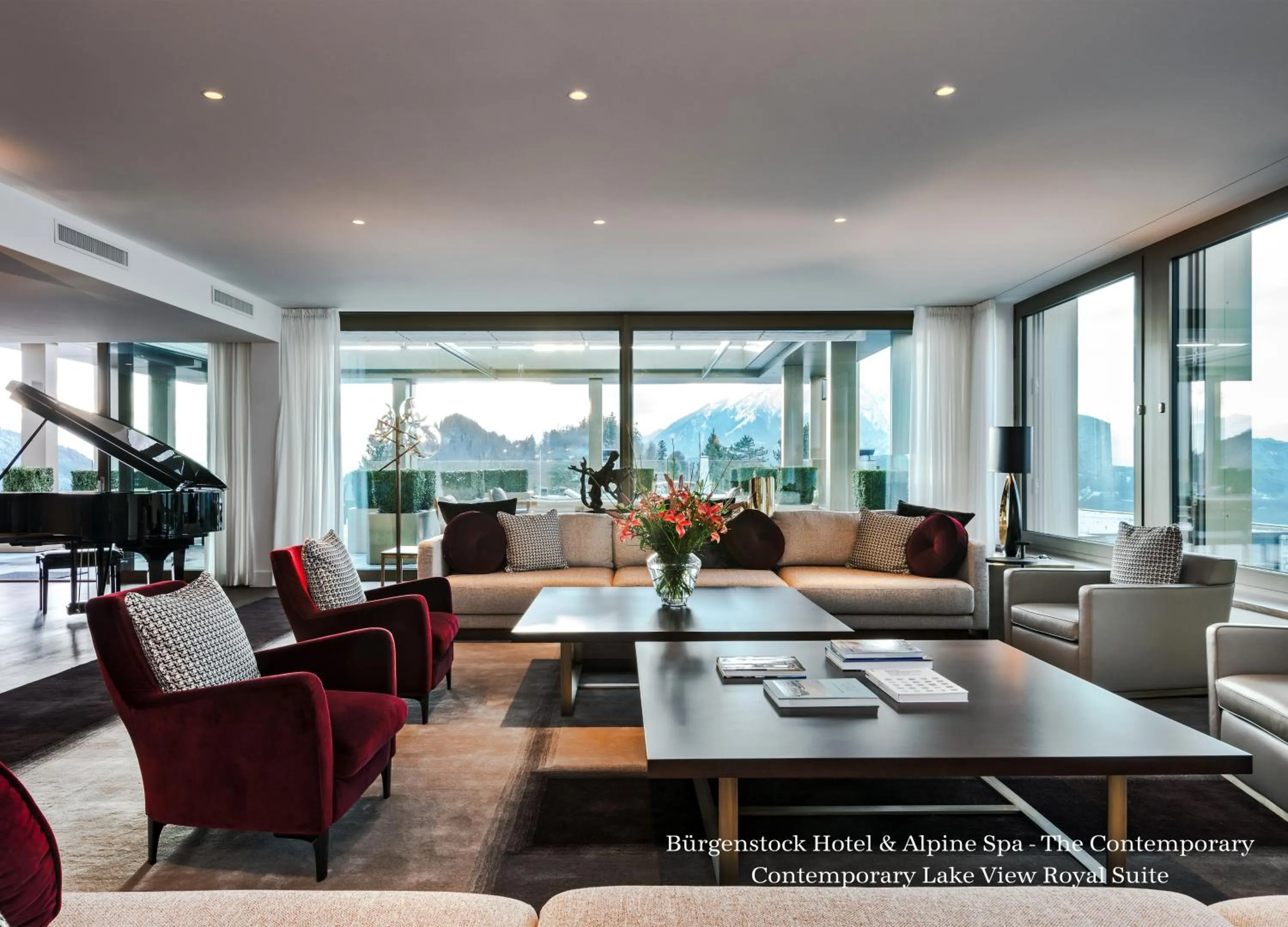 Living room in Bürgenstock Hotel & Alpine Spa