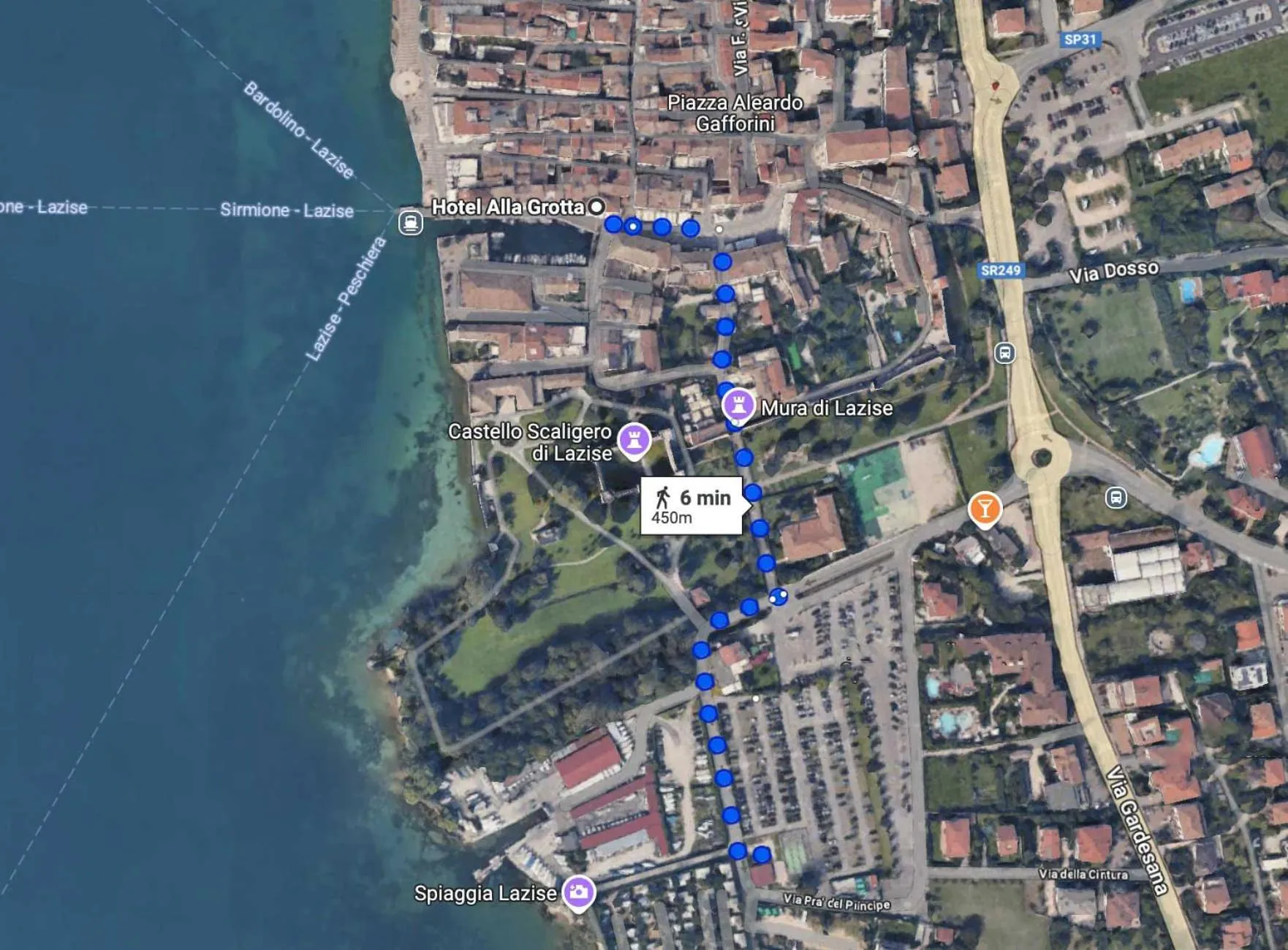 Parking in Hotel alla Grotta