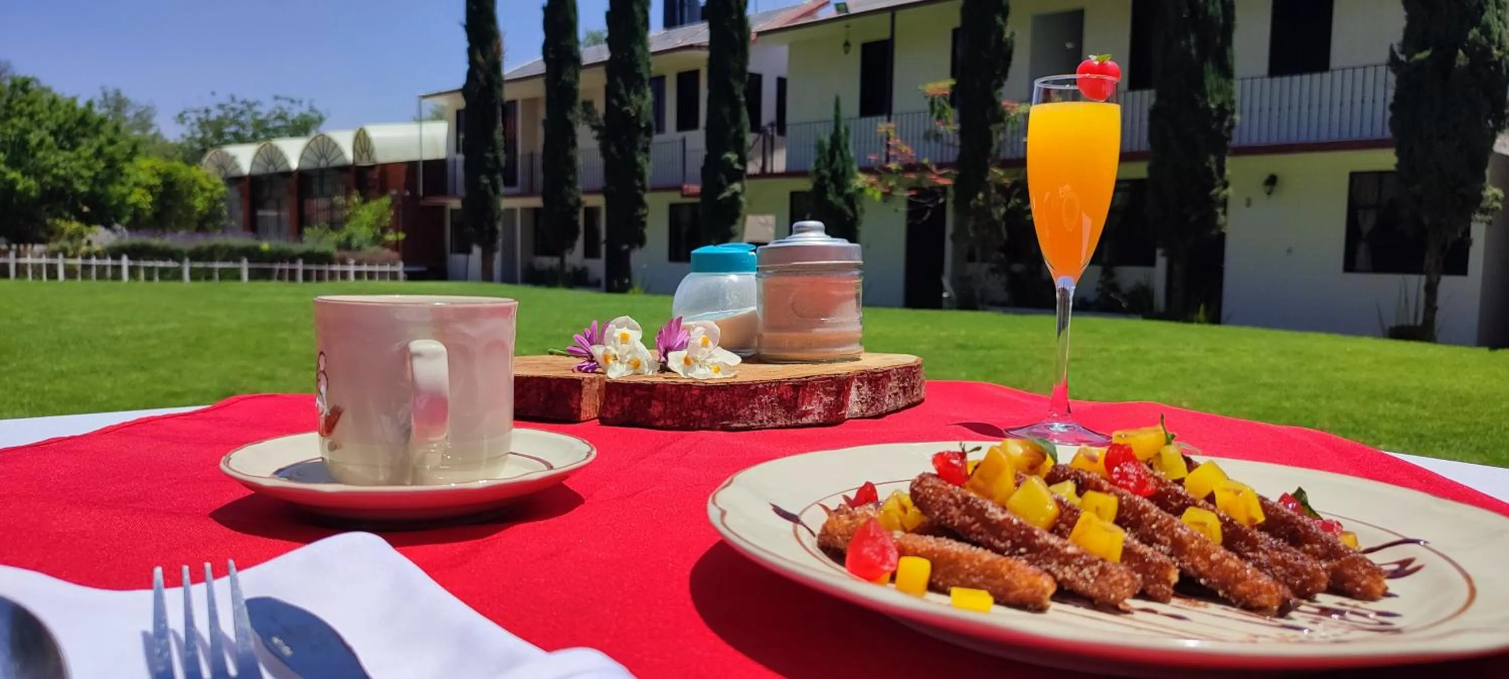 Food and drinks in Hotel Real Campestre Tepetoci