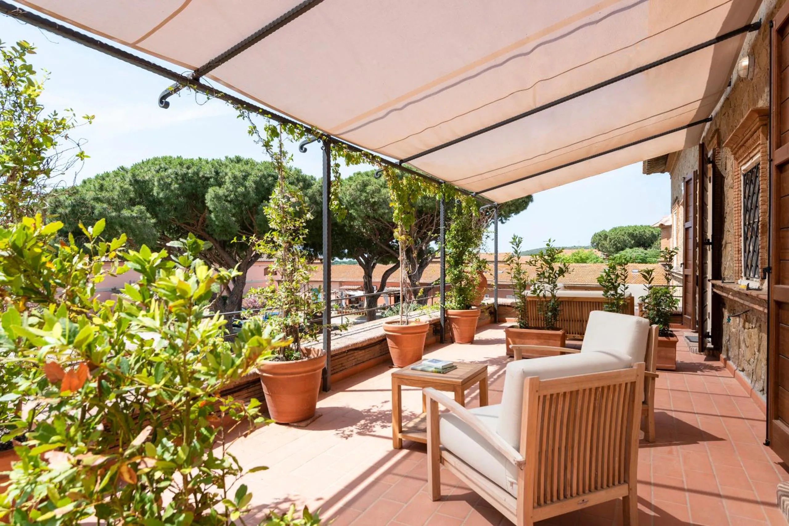 Balcony/Terrace in Fattoria Pian Di Rocca