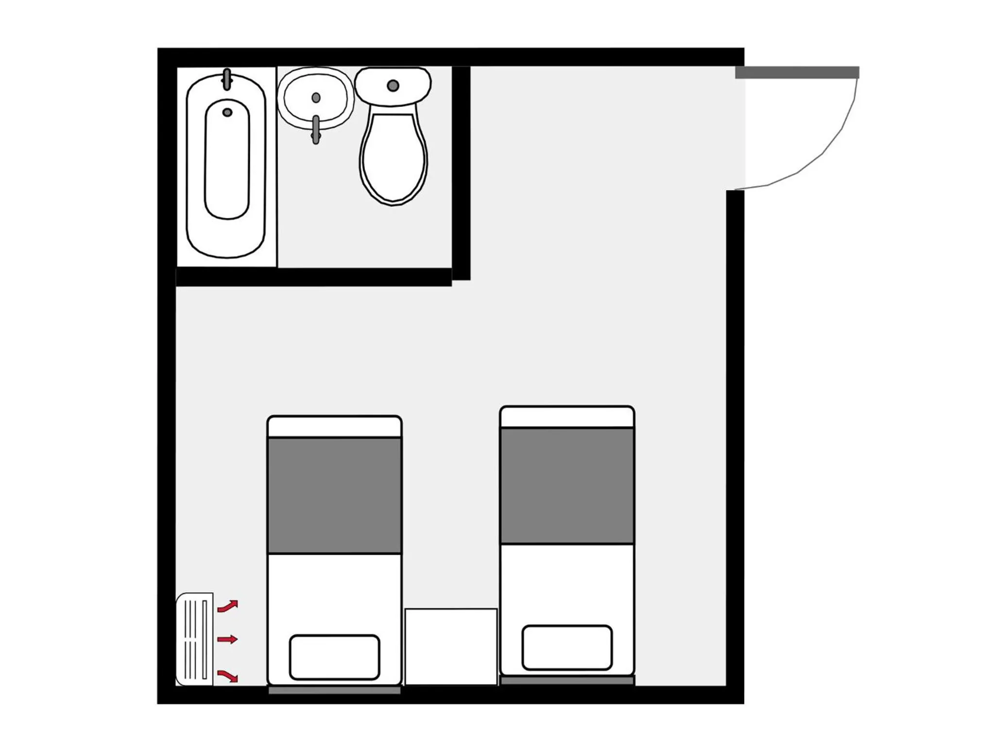 Floor plan in Powder Temple
